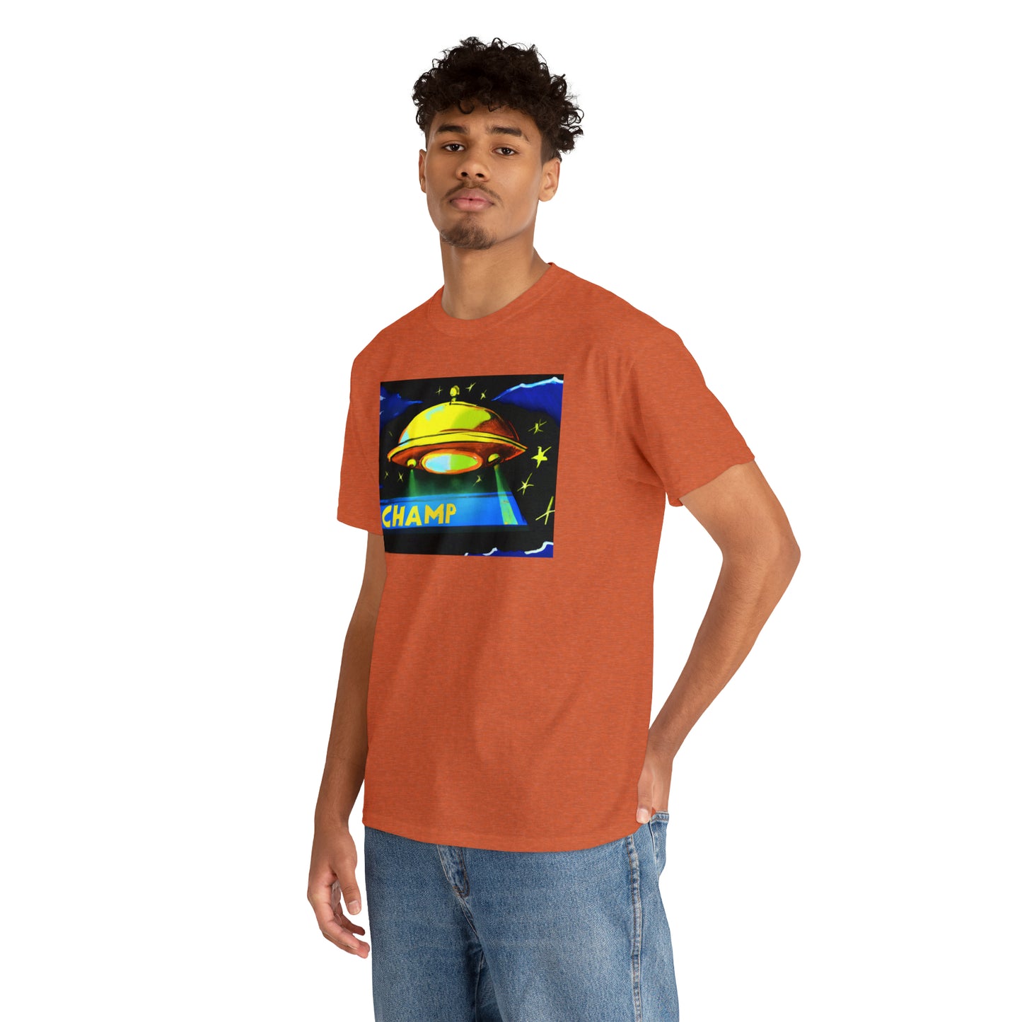 CHAMP UFO 14 - Post-Modern Style - AI Art - Gildan Heavy Cotton Tee