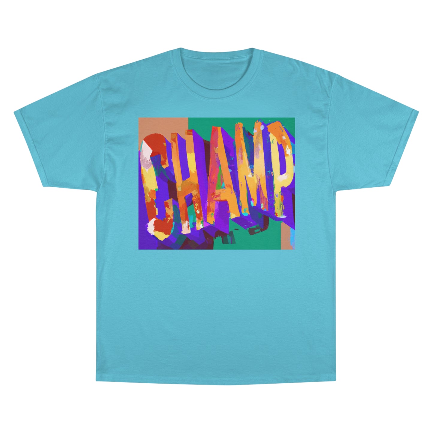 CHAMP Post-Modern Art Style Multi-Color - AI Art - Logo Champion T-Shirt