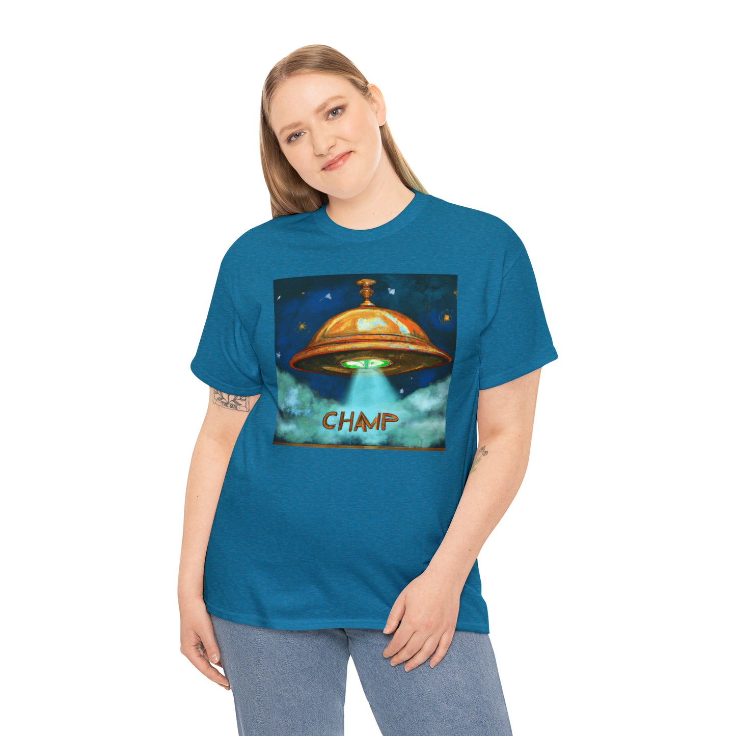 CHAMP UFO 8 - Ancient Roman Style - AI Art - Gildan Heavy Cotton Tee