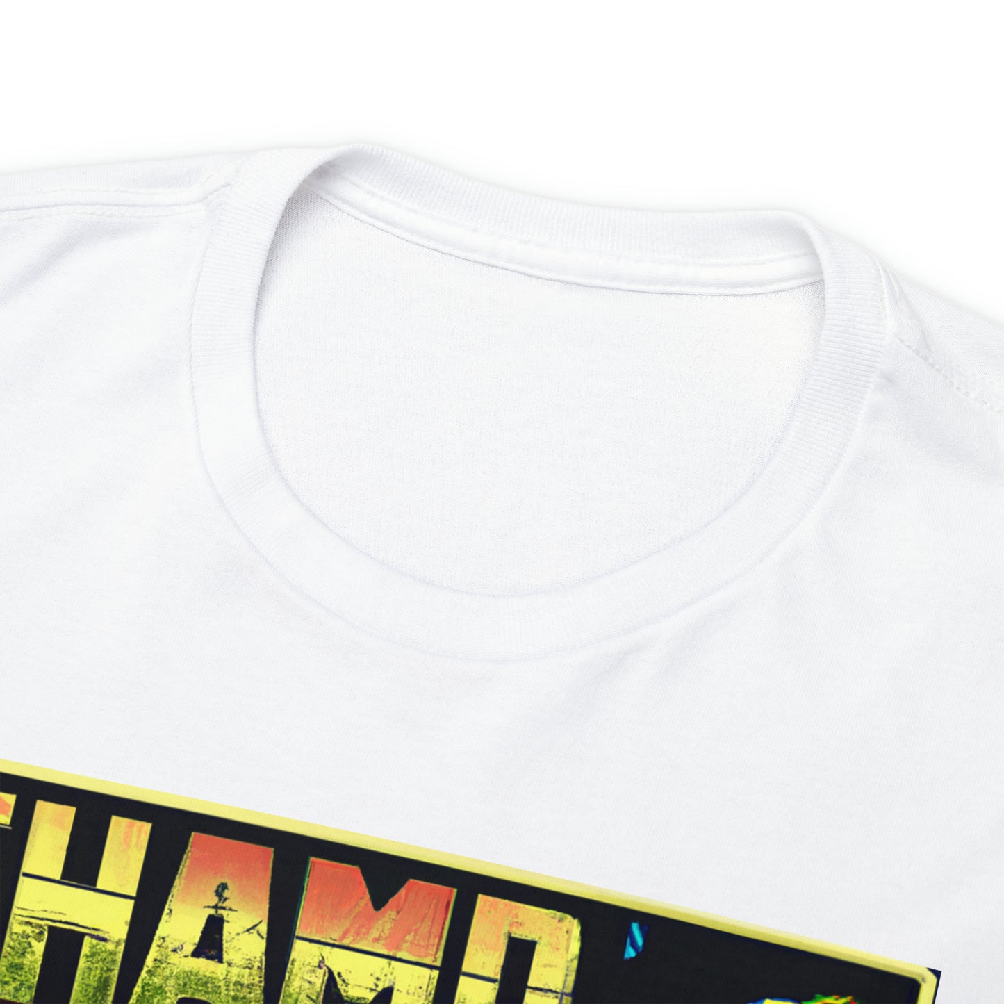 CHAMP Logo Spaceship 1 - 1980's Comic Book Style - AI Art - Gildan Heavy Cotton Tee