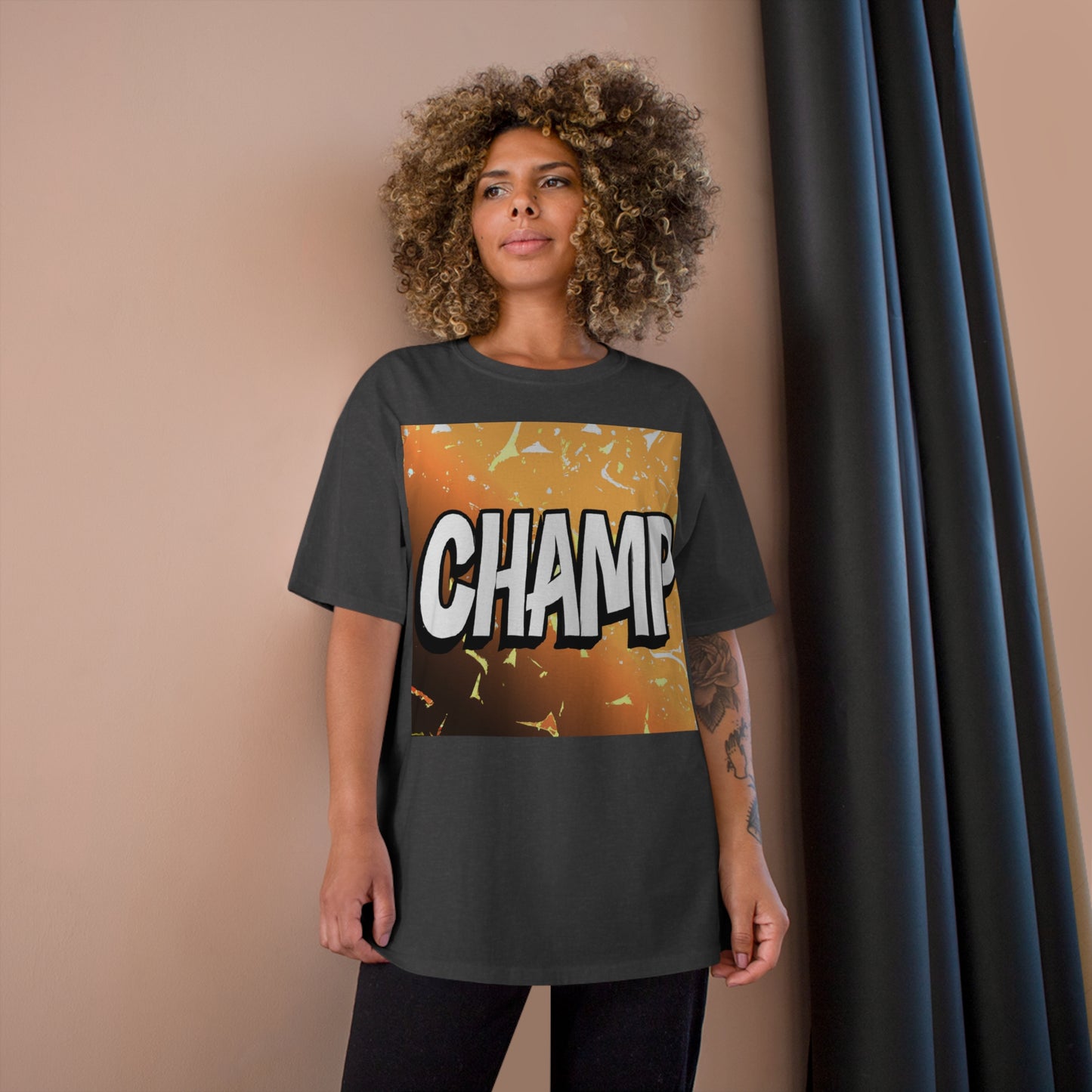 CHAMP Logo Anime Style Art - AI Art - Champion T-Shirt