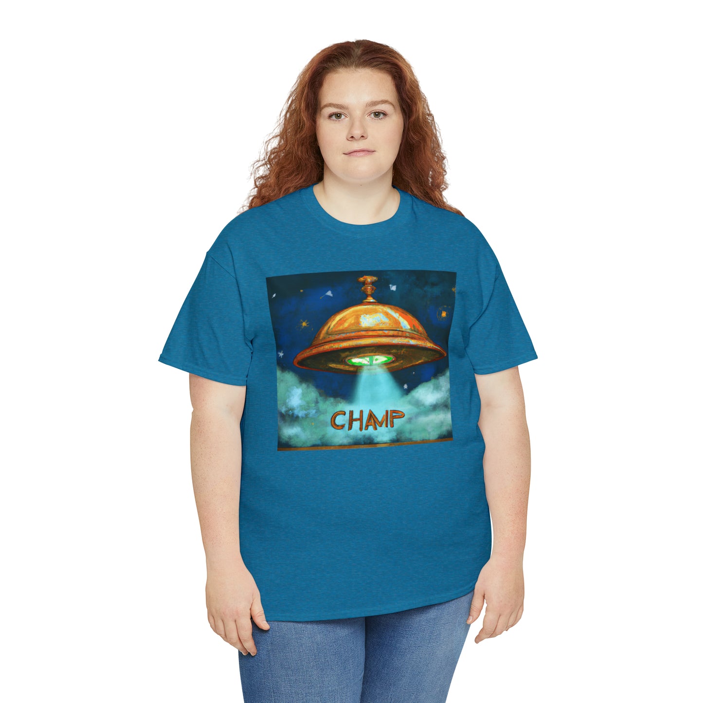 CHAMP UFO 8 - Ancient Roman Style - AI Art - Gildan Heavy Cotton Tee