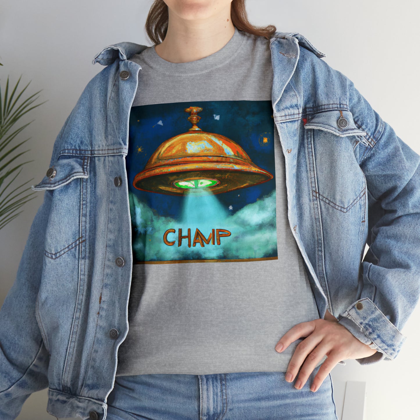 CHAMP UFO 8 - Ancient Roman Style - AI Art - Gildan Heavy Cotton Tee