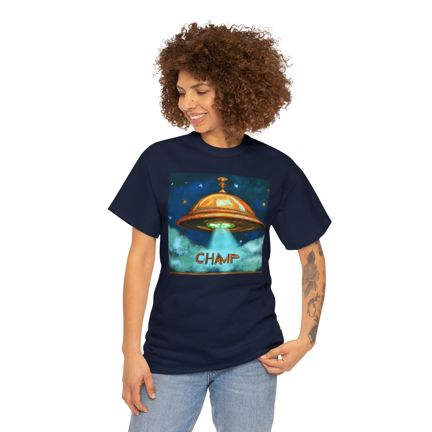 CHAMP UFO 8 - Ancient Roman Style - AI Art - Gildan Heavy Cotton Tee