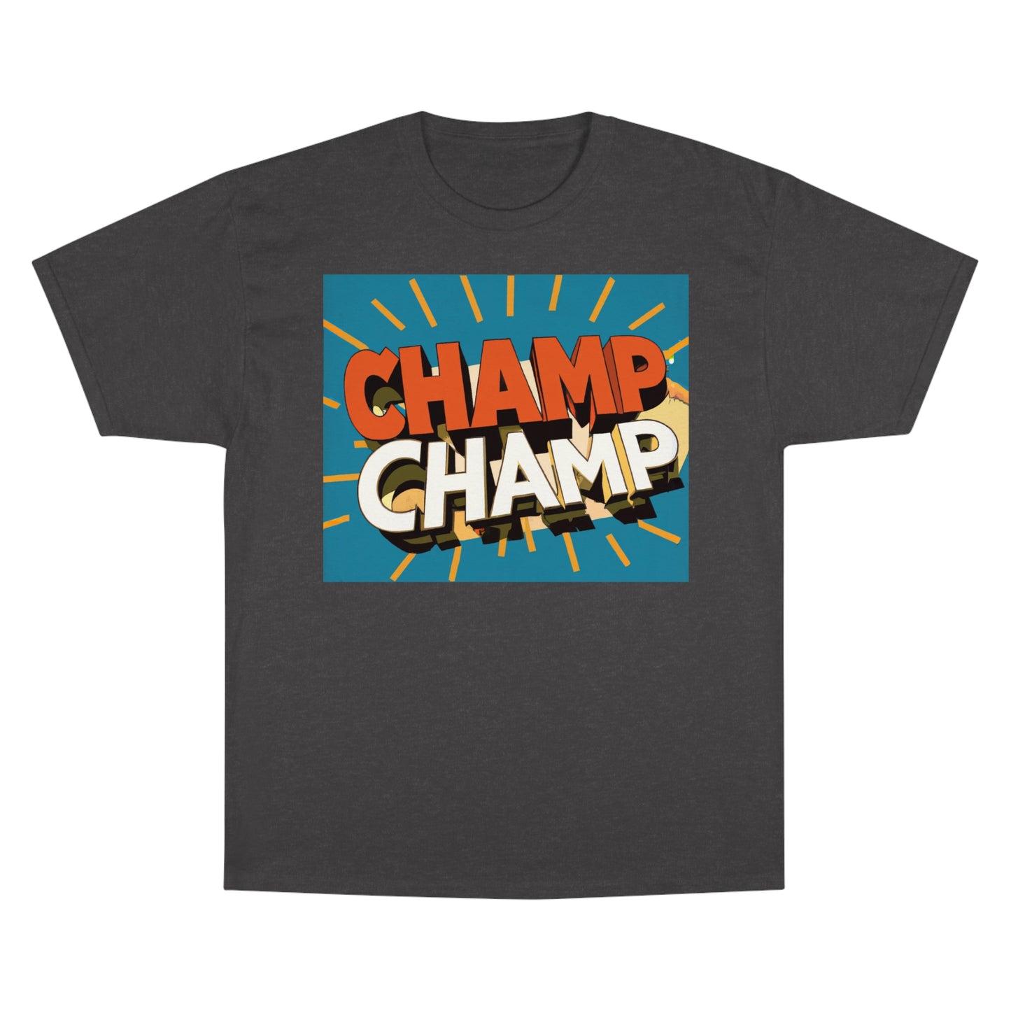 CHAMP-CHAMP Double Champ Logo 1930's Style Cartoon Art - AI Art - Champion T-Shirt