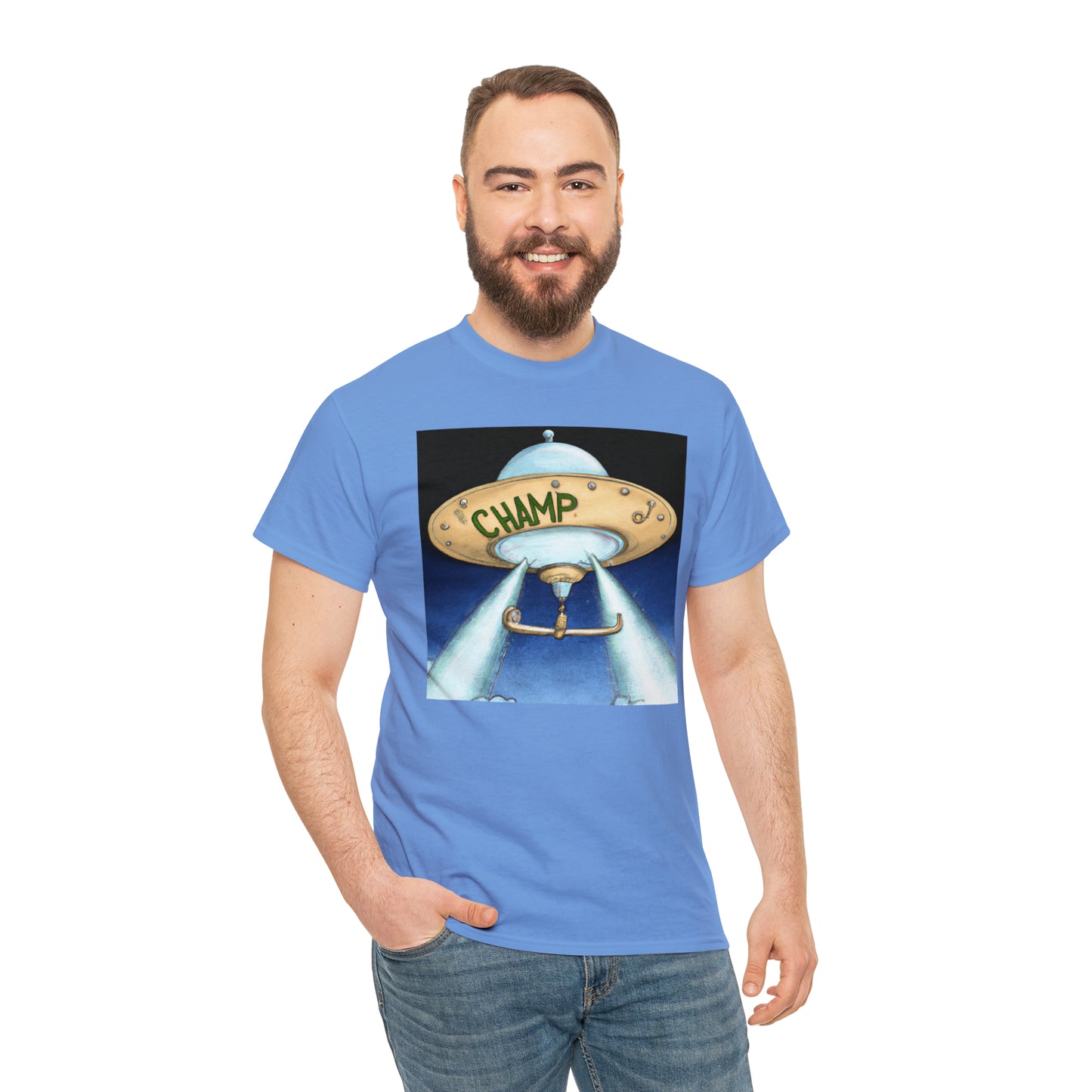 CHAMP UFO 10 - Neo-Classical Style - AI Art - Gildan Heavy Cotton Tee