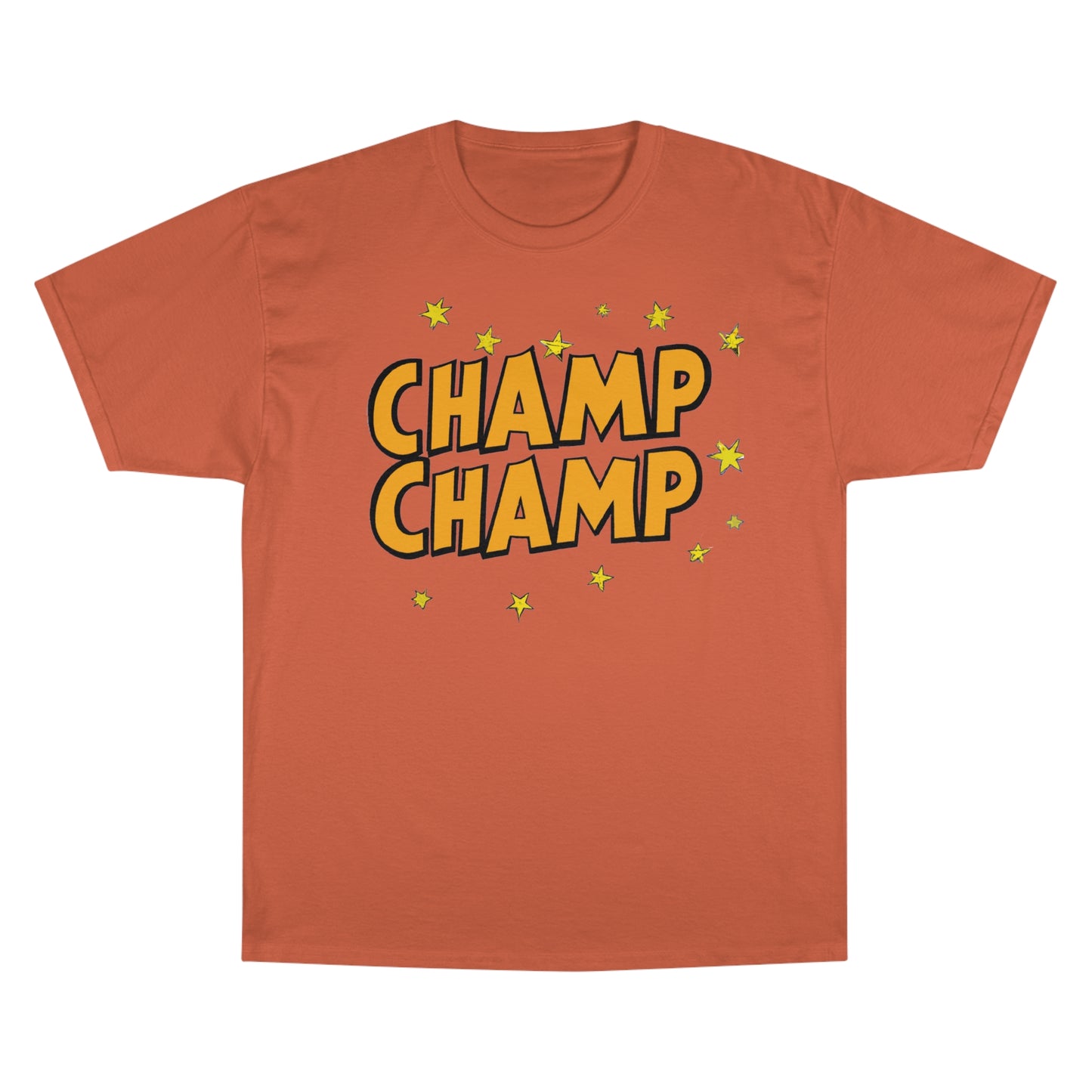 CHAMP-CHAMP Double Champ Logo 1920's Style Cartoon Art - AI Art - Champion T-Shirt