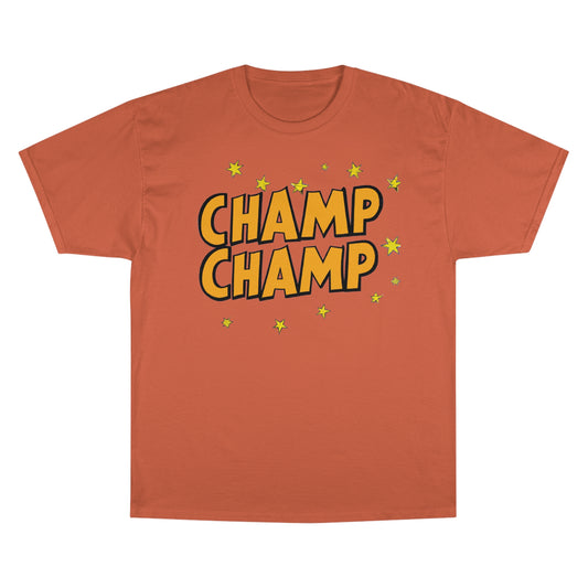 CHAMP-CHAMP Double Champ Logo 1920's Style Cartoon Art - AI Art - Champion T-Shirt