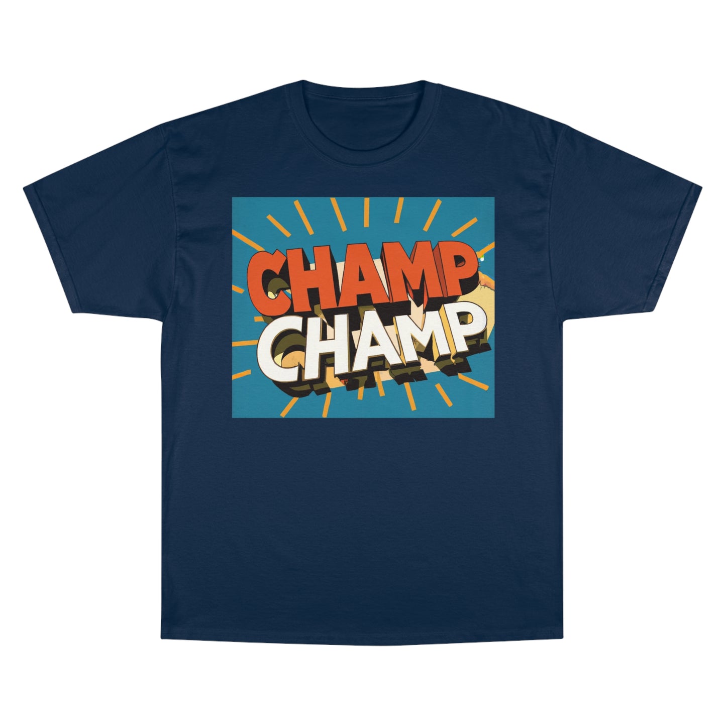 CHAMP-CHAMP Double Champ Logo 1930's Style Cartoon Art - AI Art - Champion T-Shirt