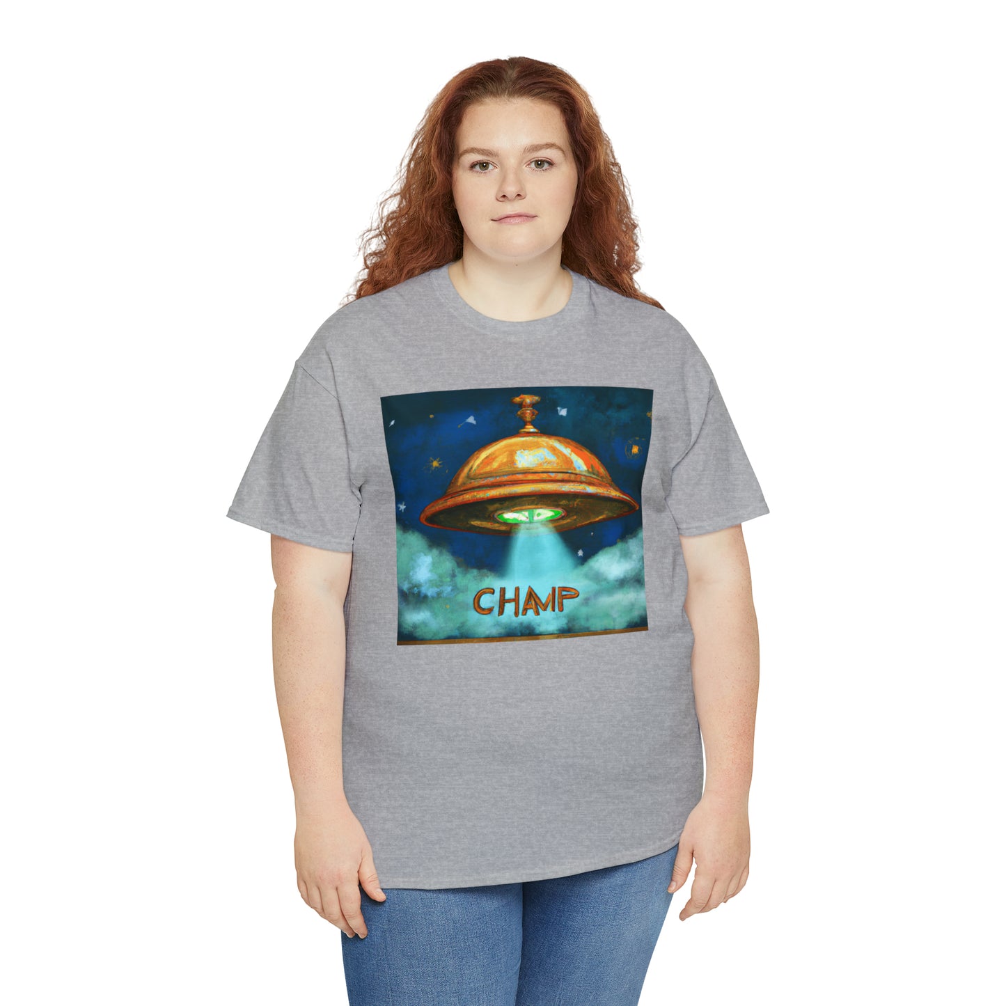 CHAMP UFO 8 - Ancient Roman Style - AI Art - Gildan Heavy Cotton Tee