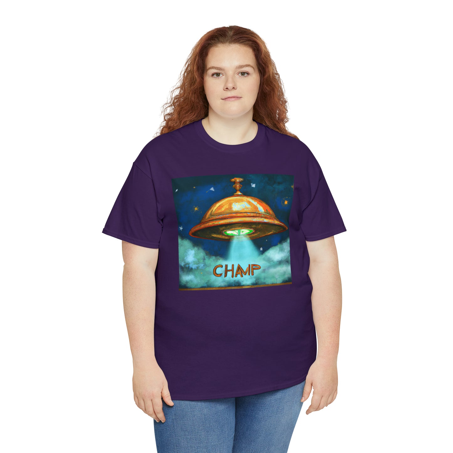 CHAMP UFO 8 - Ancient Roman Style - AI Art - Gildan Heavy Cotton Tee