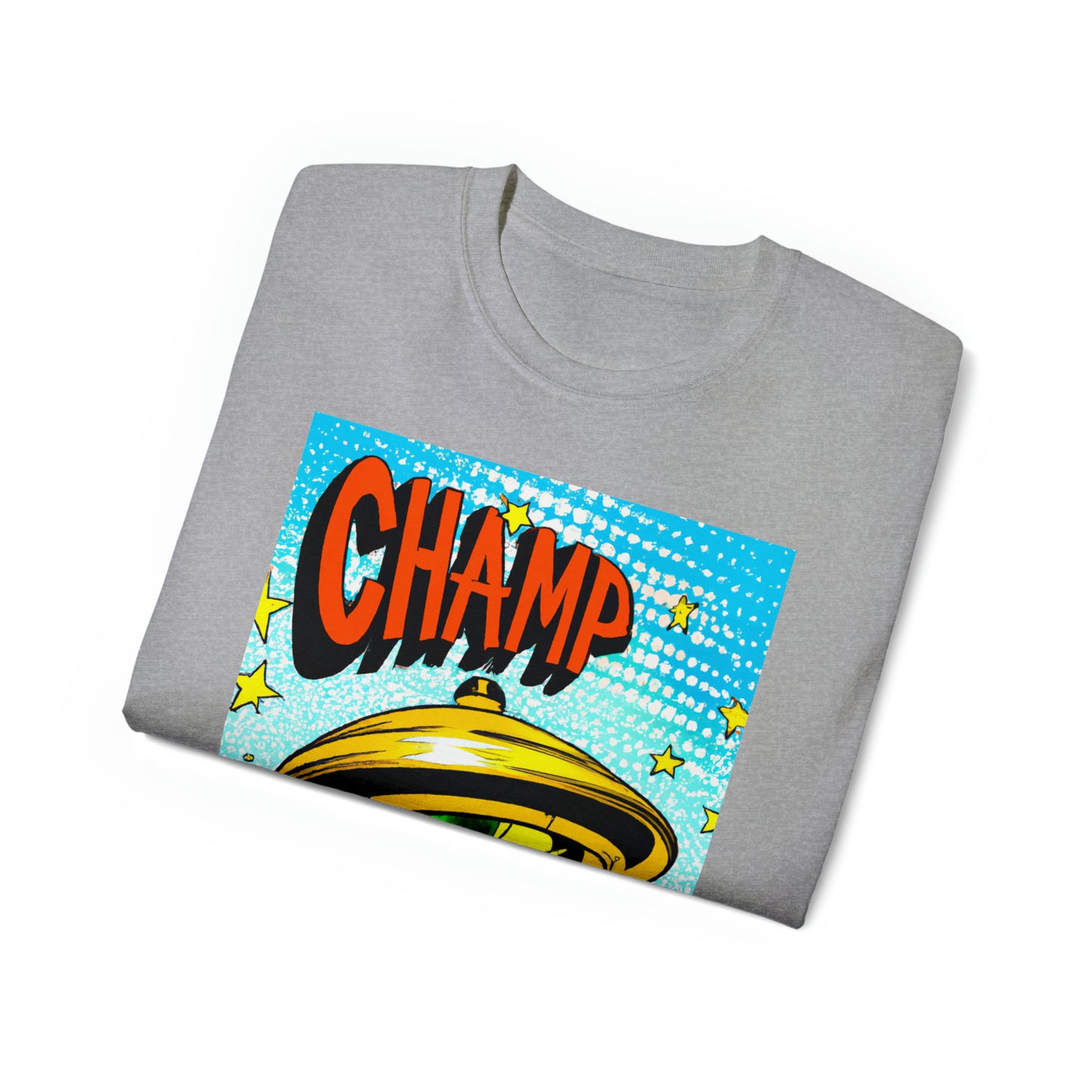 CHAMP UFO 23 - 1930's Style Comic Art - AI Art - Gildan Ultra Cotton Tee