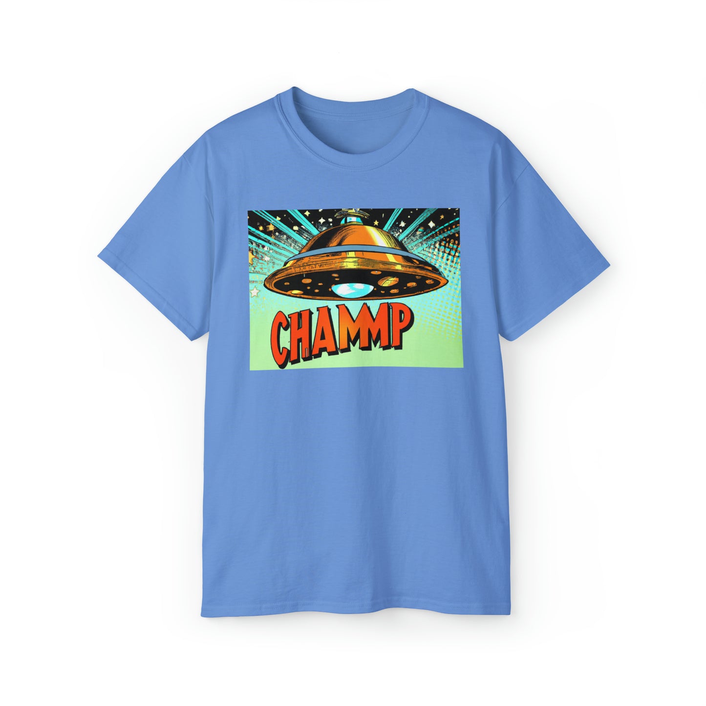 CHAMMP UFO 3 - 1800's Style Comic Art - AI Art - Gildan Ultra Cotton Tee