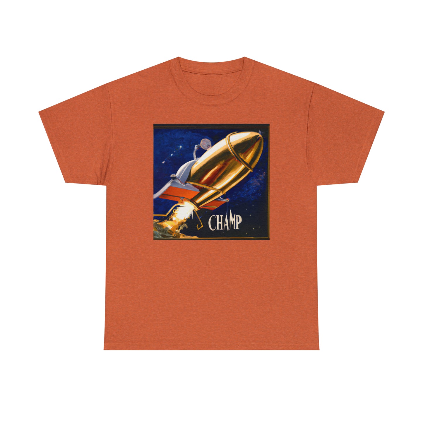 CHAMP Spaceship 9 - Renaissance Style - AI Art - Gildan Heavy Cotton Tee