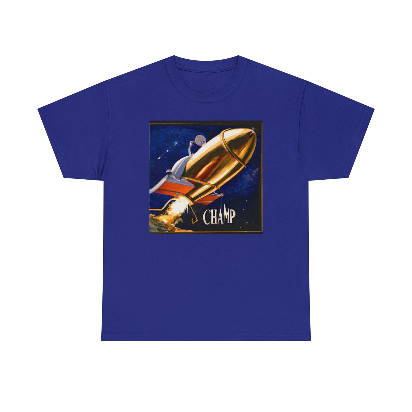 CHAMP Spaceship 9 - Renaissance Style - AI Art - Gildan Heavy Cotton Tee