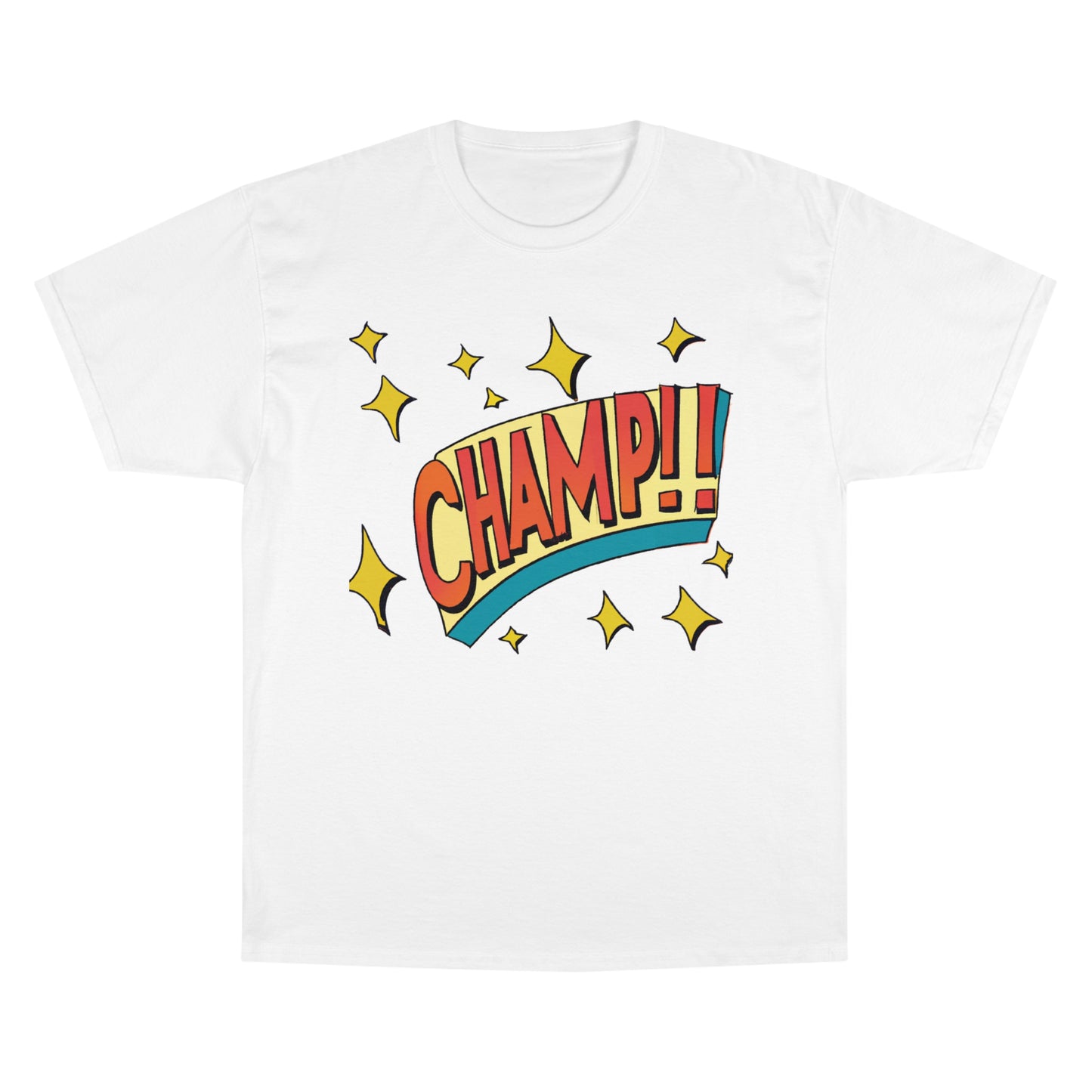 CHAMP!! Logo Exclamation 1930's Style Cartoon Art - AI Art - Champion T-Shirt