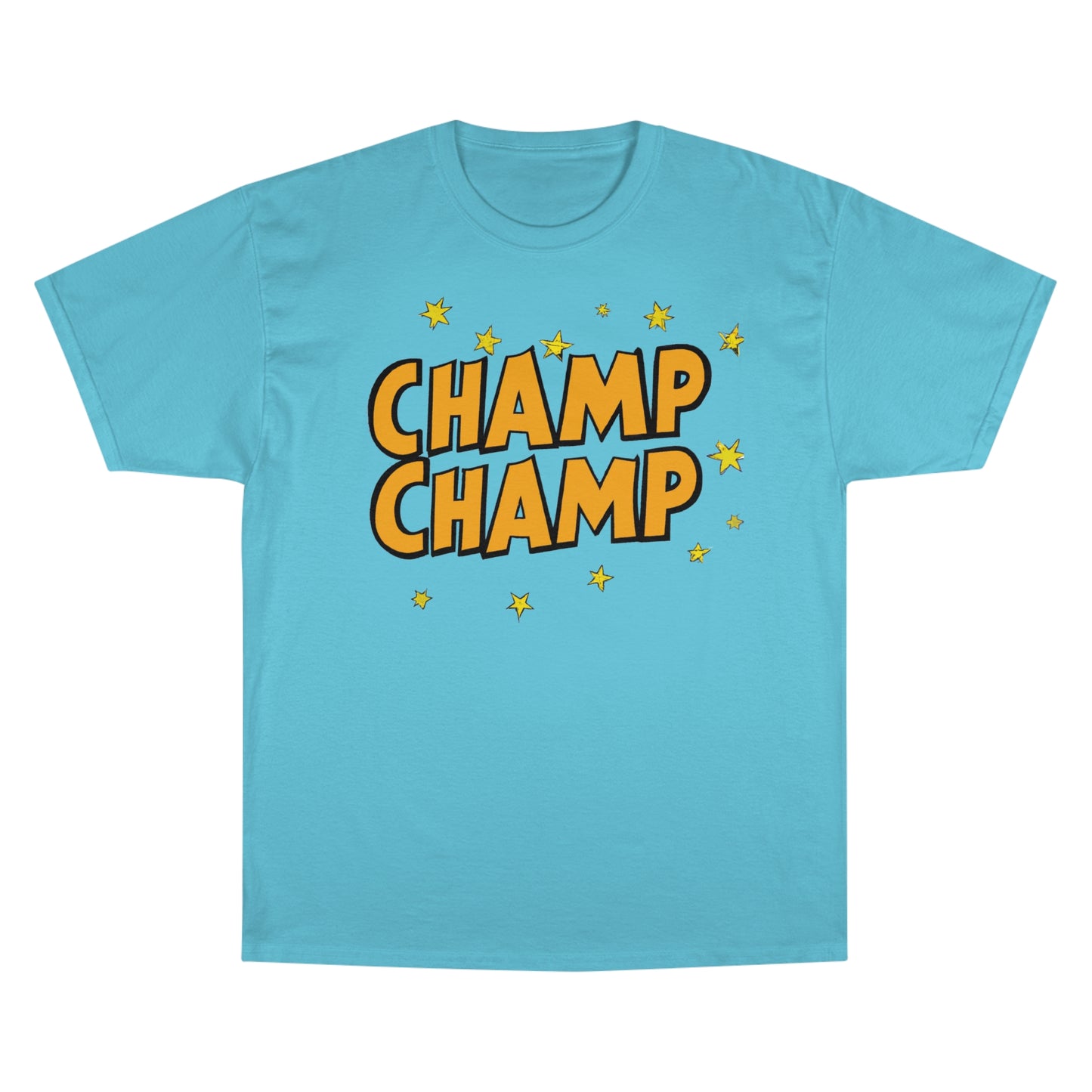 CHAMP-CHAMP Double Champ Logo 1920's Style Cartoon Art - AI Art - Champion T-Shirt