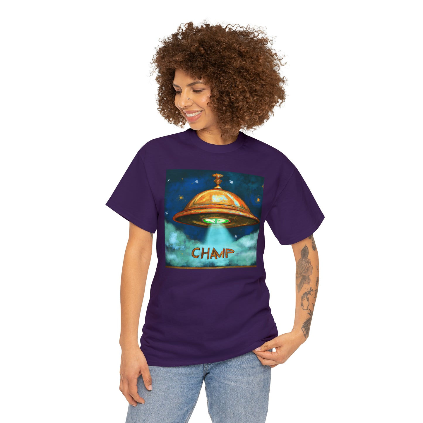 CHAMP UFO 8 - Ancient Roman Style - AI Art - Gildan Heavy Cotton Tee