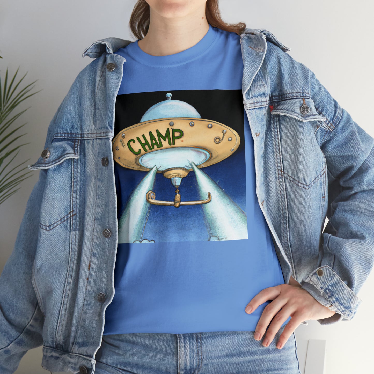 CHAMP UFO 10 - Neo-Classical Style - AI Art - Gildan Heavy Cotton Tee