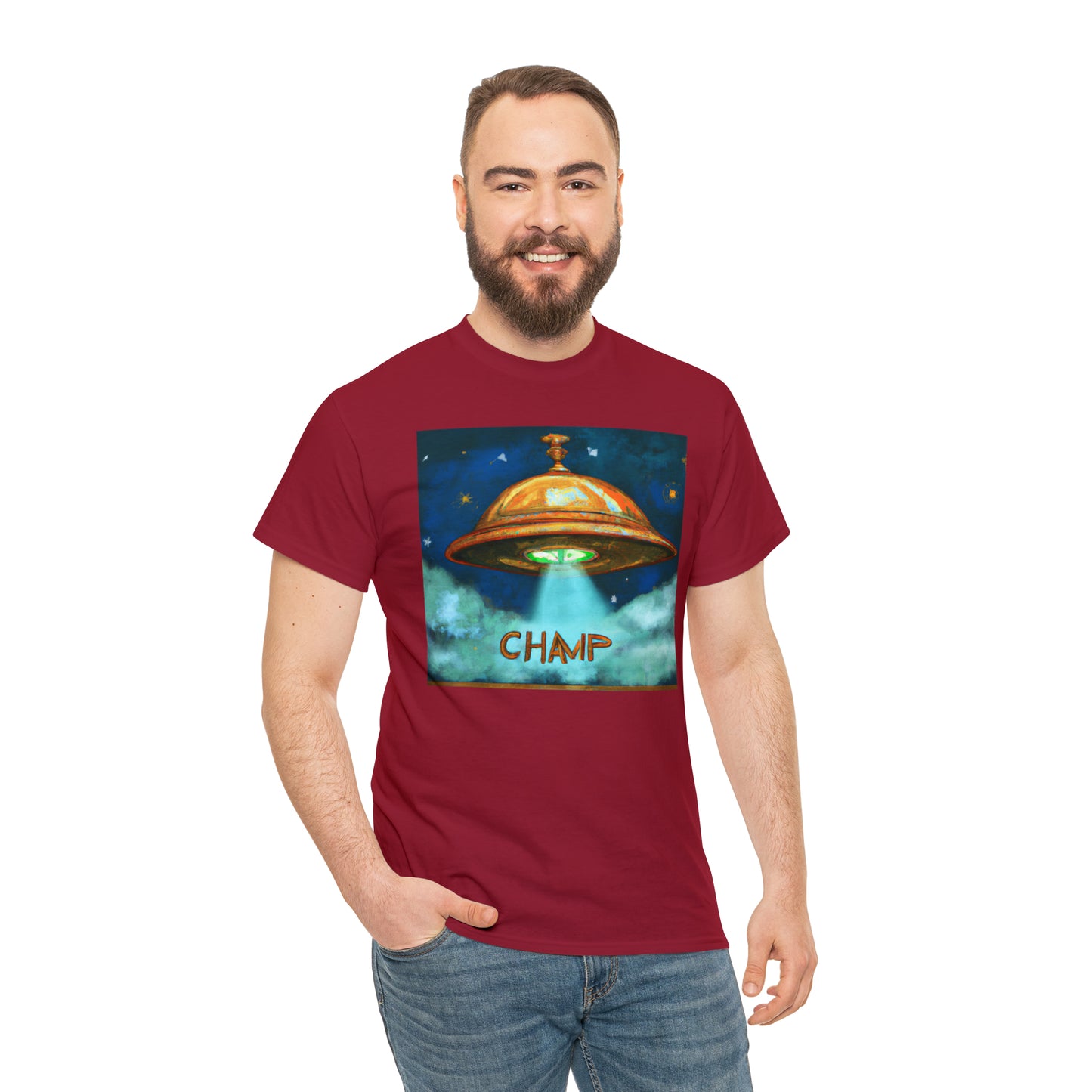 CHAMP UFO 8 - Ancient Roman Style - AI Art - Gildan Heavy Cotton Tee