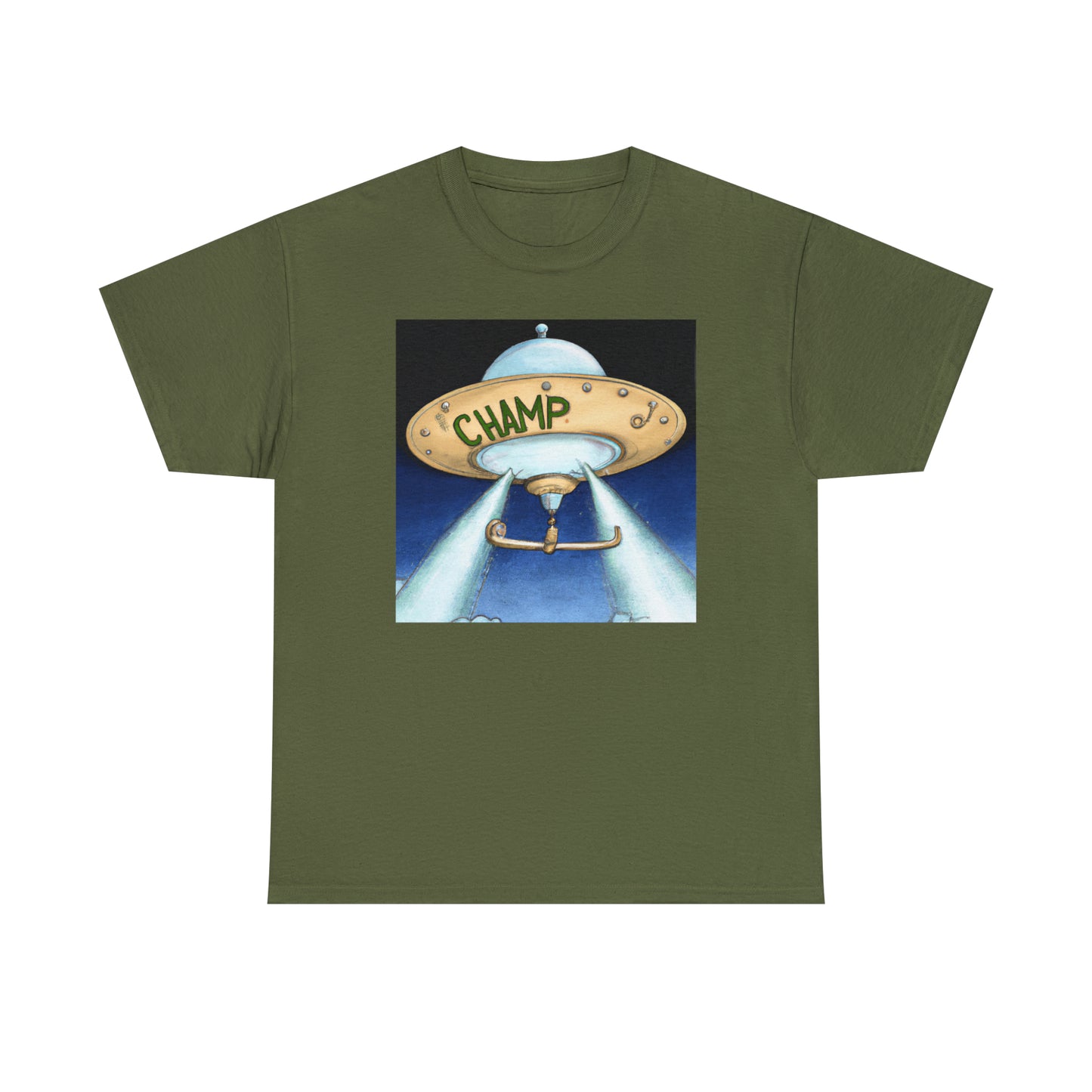 CHAMP UFO 10 - Neo-Classical Style - AI Art - Gildan Heavy Cotton Tee