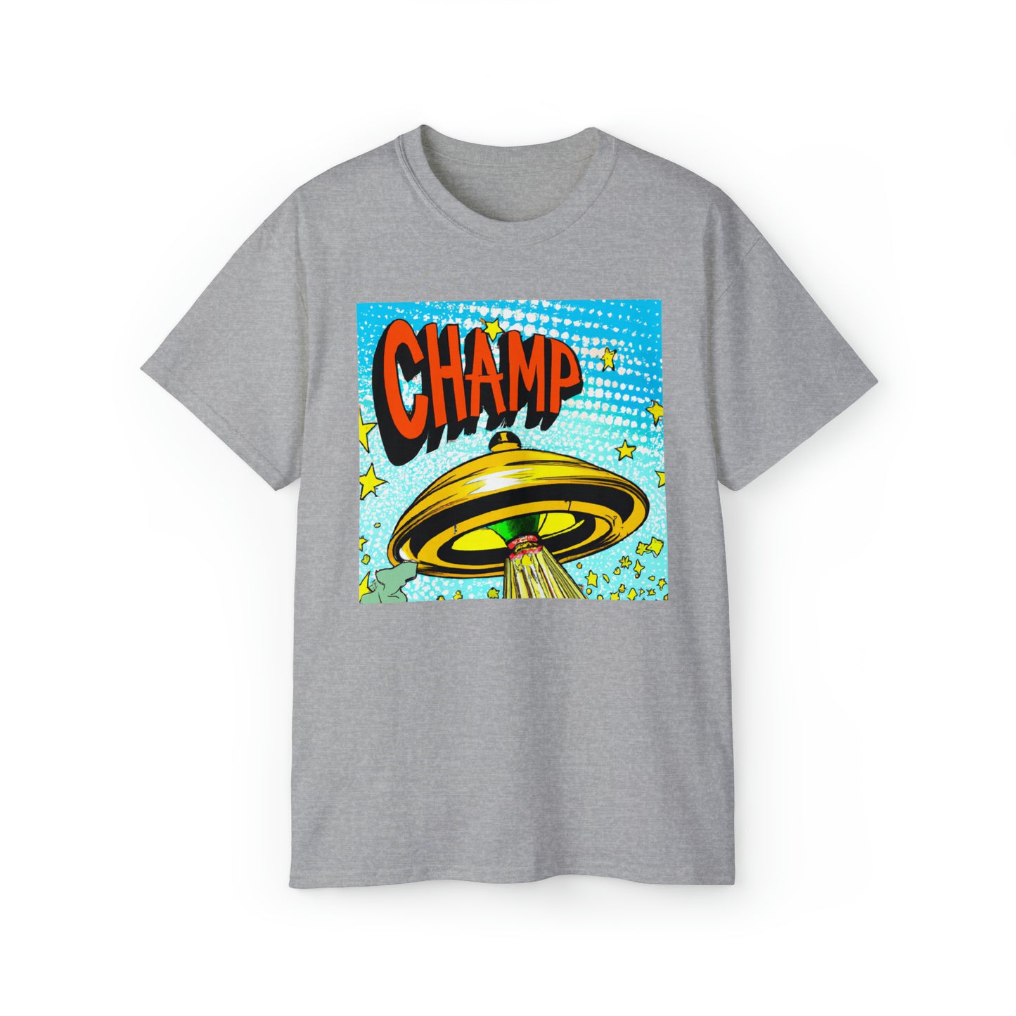 CHAMP UFO 23 - 1930's Style Comic Art - AI Art - Gildan Ultra Cotton Tee