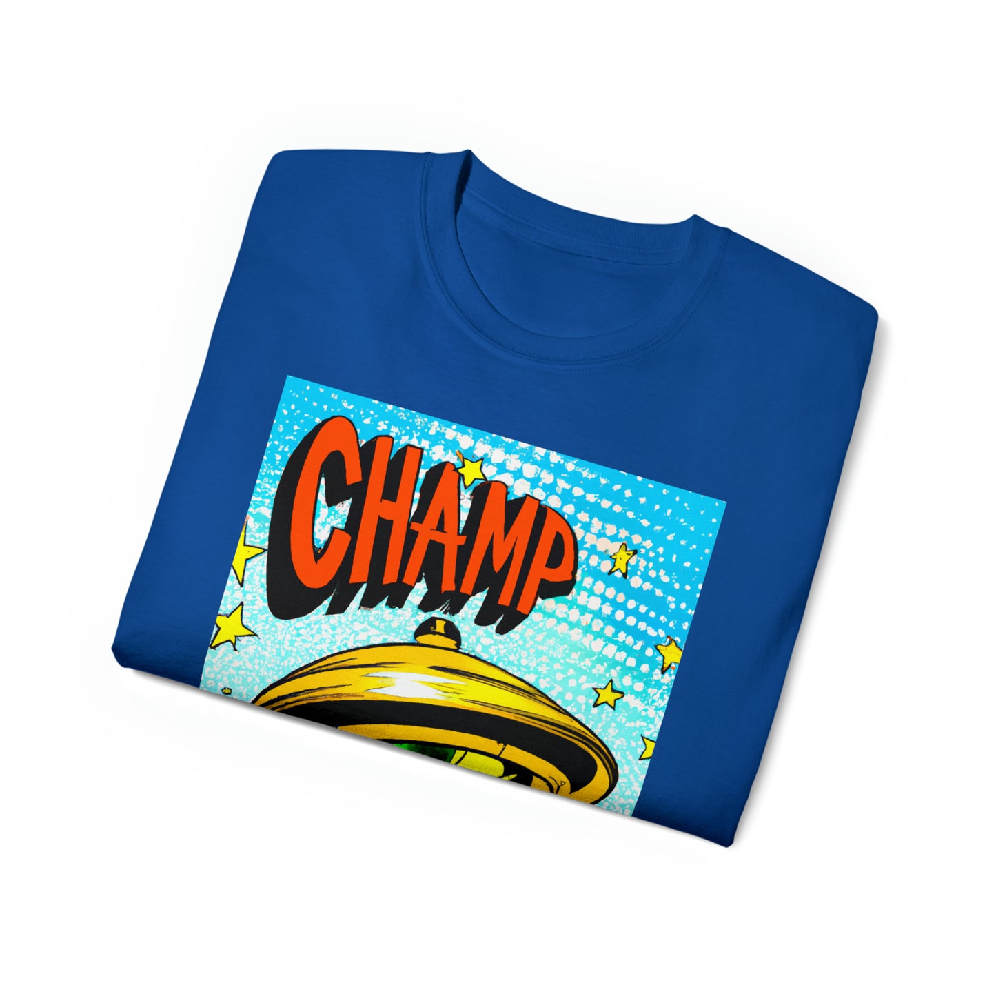 CHAMP UFO 23 - 1930's Style Comic Art - AI Art - Gildan Ultra Cotton Tee