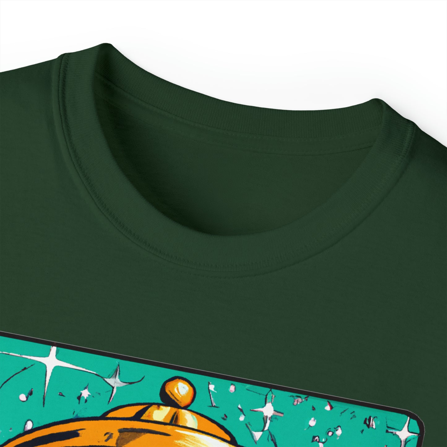 CHAMMMP. UFO 19 - 1950's Style Comic Book Art - AI Art - Gildan Ultra Cotton Tee