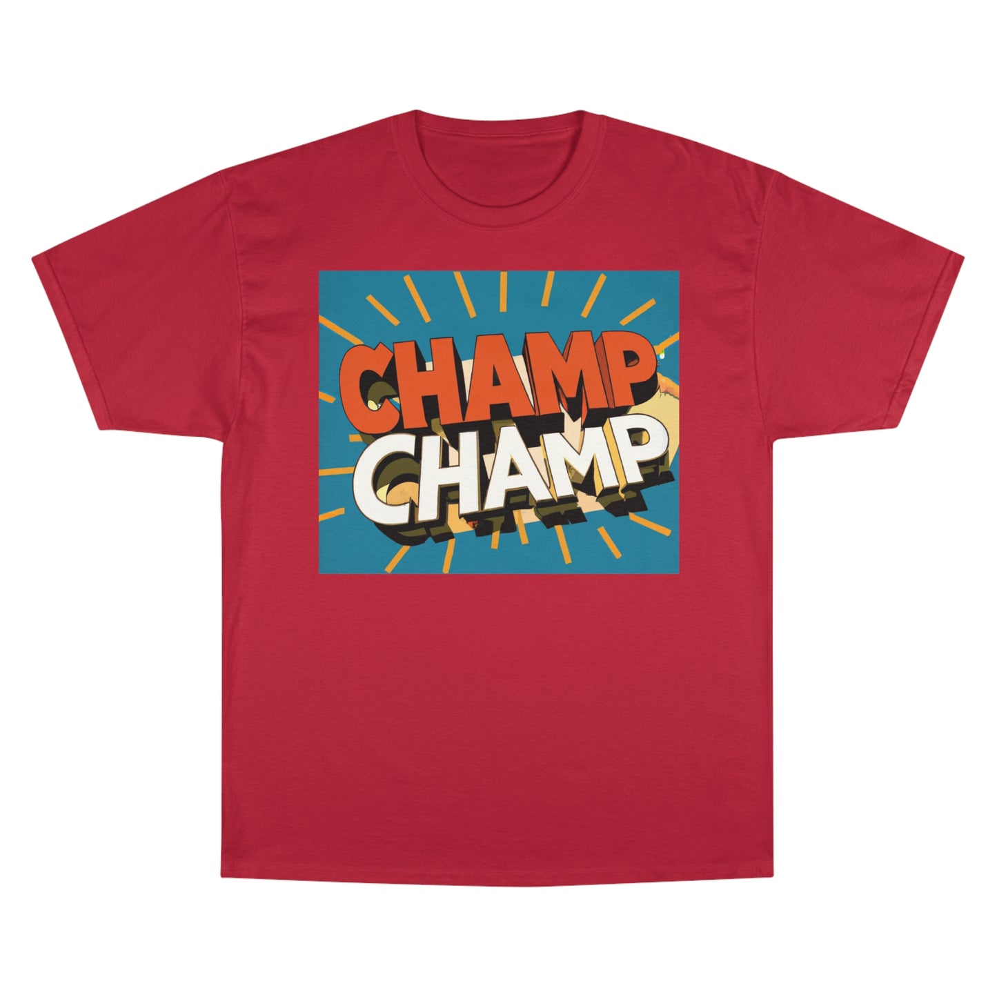 CHAMP-CHAMP Double Champ Logo 1930's Style Cartoon Art - AI Art - Champion T-Shirt