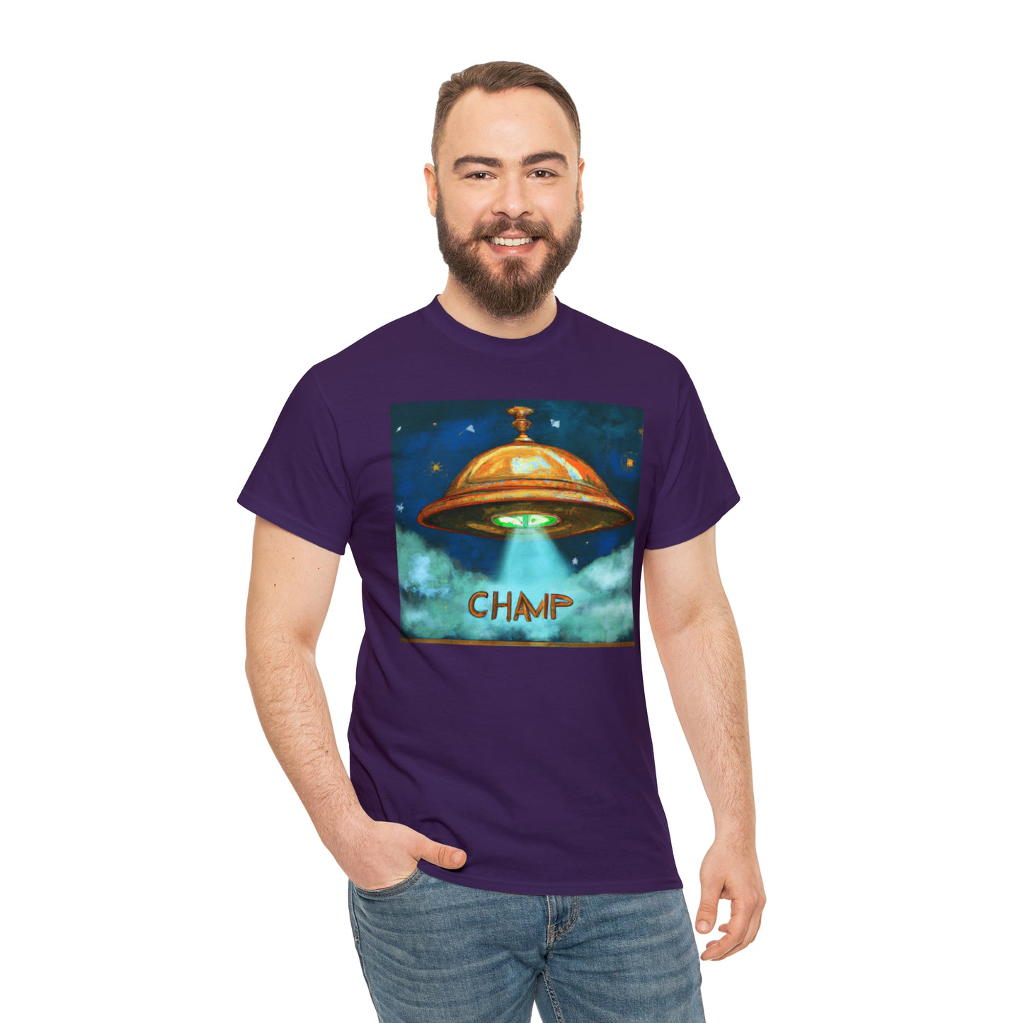 CHAMP UFO 8 - Ancient Roman Style - AI Art - Gildan Heavy Cotton Tee