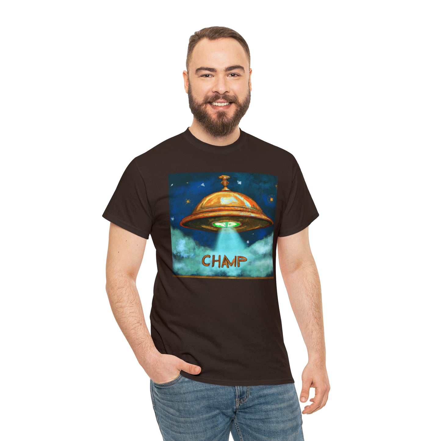 CHAMP UFO 8 - Ancient Roman Style - AI Art - Gildan Heavy Cotton Tee