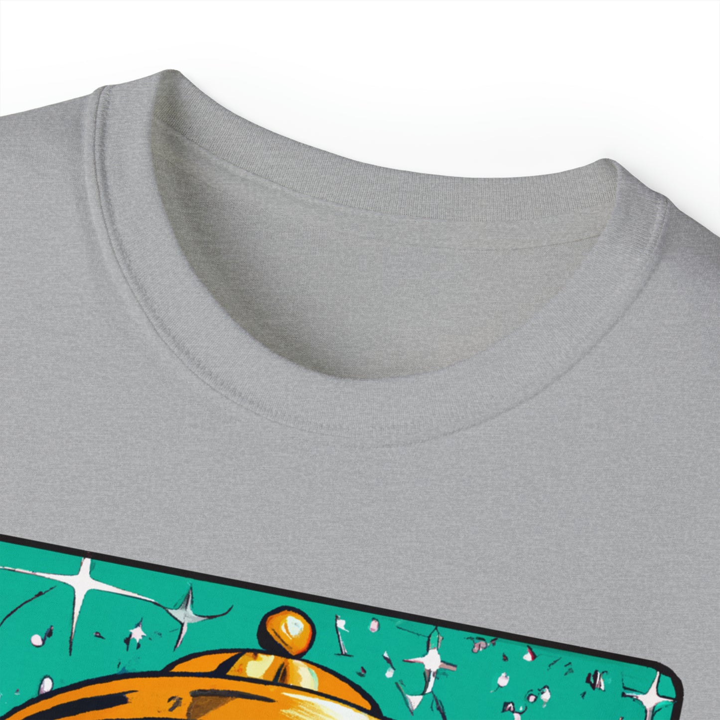 CHAMMMP. UFO 19 - 1950's Style Comic Book Art - AI Art - Gildan Ultra Cotton Tee