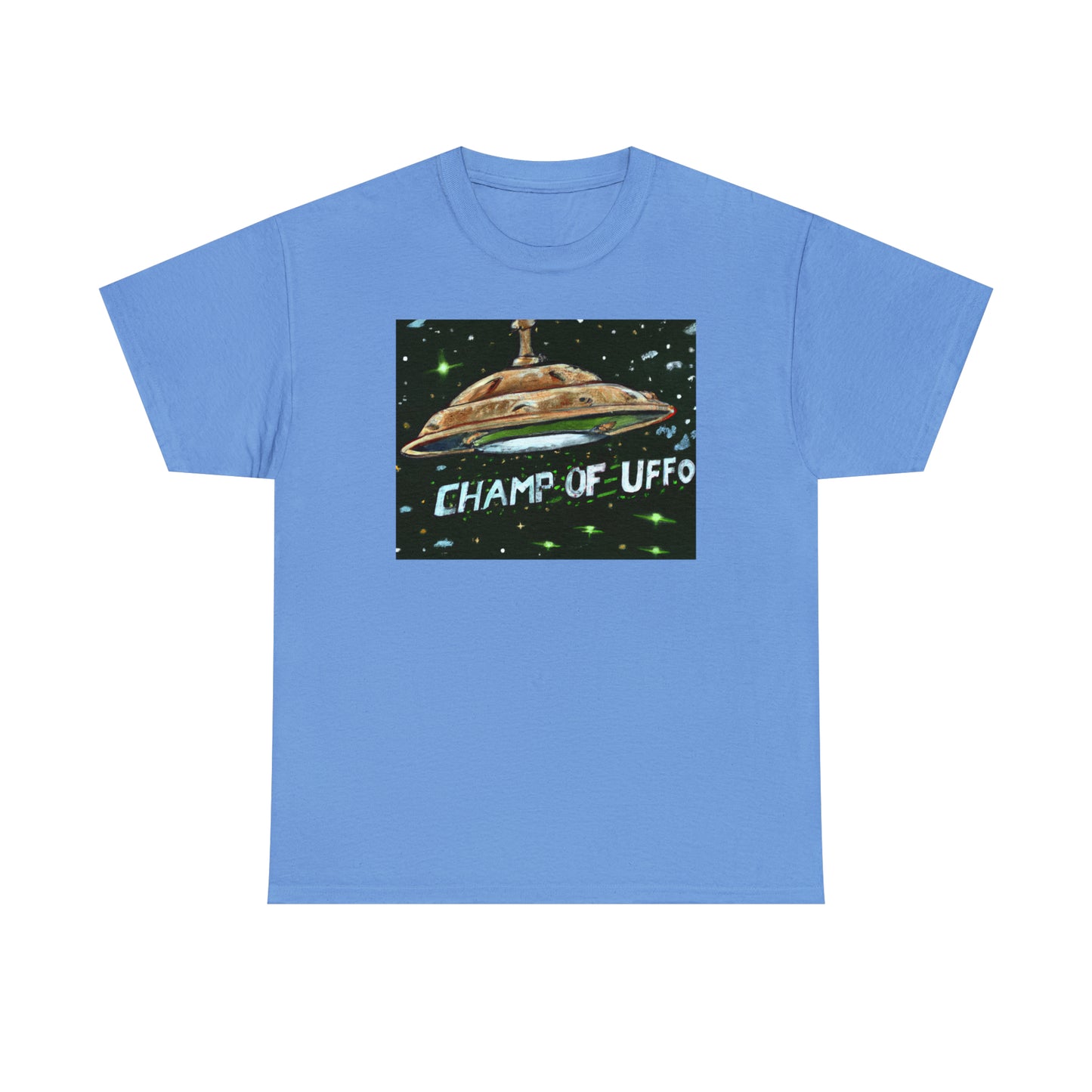 CHAMP OF UFFO (UFO 7) - Medeival Style Art - AI Art - Gildan Heavy Cotton Tee