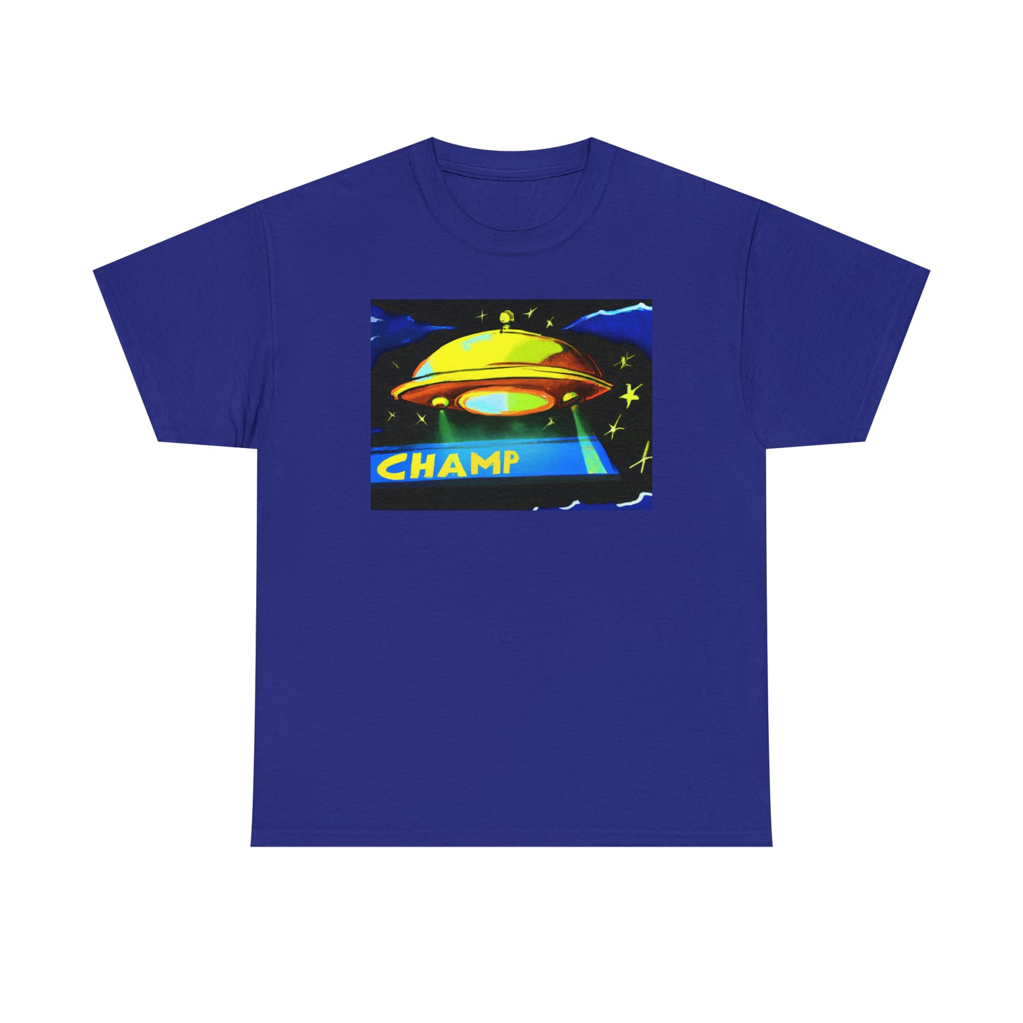 CHAMP UFO 14 - Post-Modern Style - AI Art - Gildan Heavy Cotton Tee