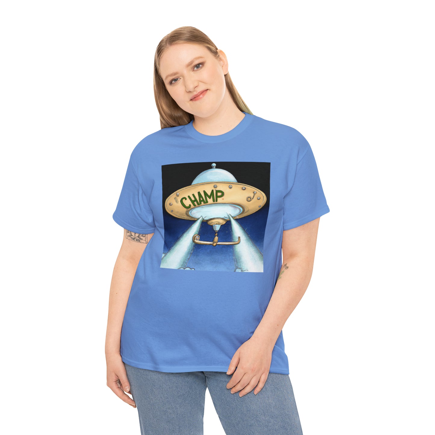 CHAMP UFO 10 - Neo-Classical Style - AI Art - Gildan Heavy Cotton Tee