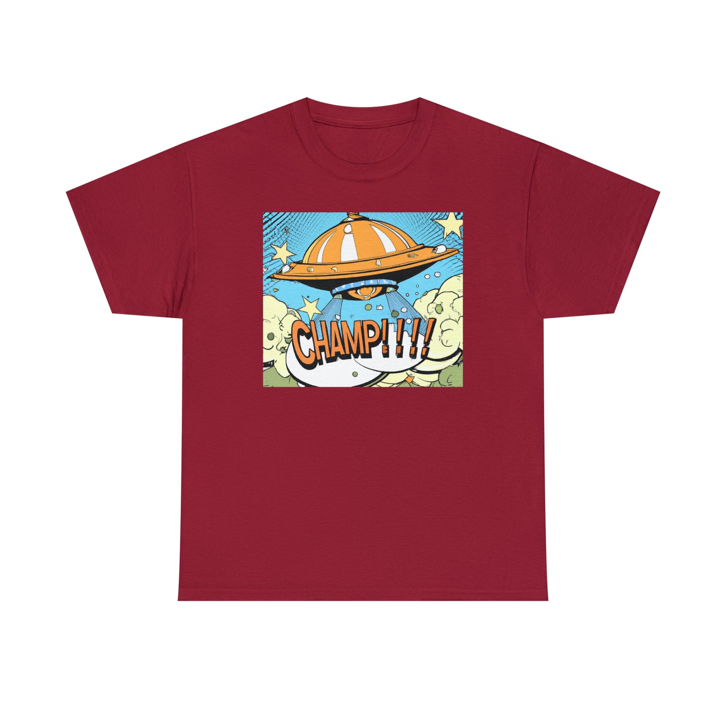 CHAMP!!!! UFO 22 - 1920's Style Comic Art - AI Art - Gildan Heavy Cotton Tee