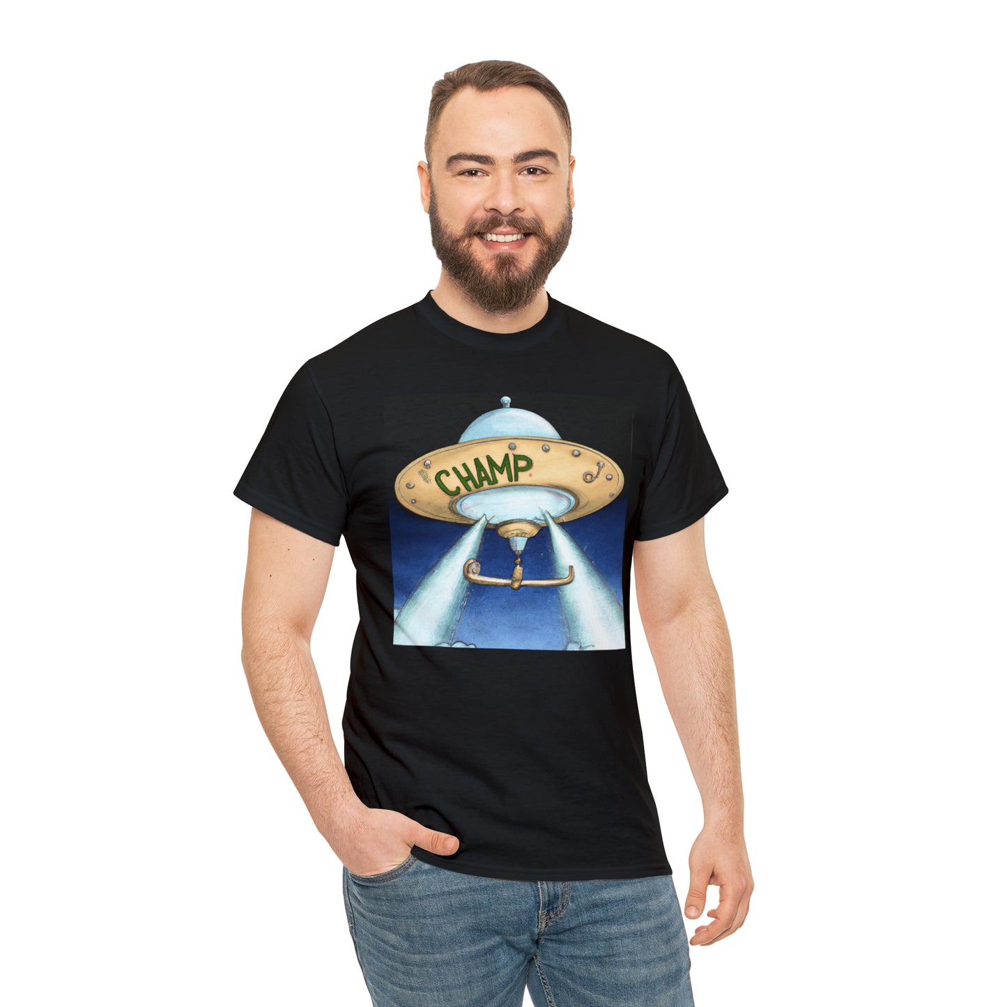 CHAMP UFO 10 - Neo-Classical Style - AI Art - Gildan Heavy Cotton Tee