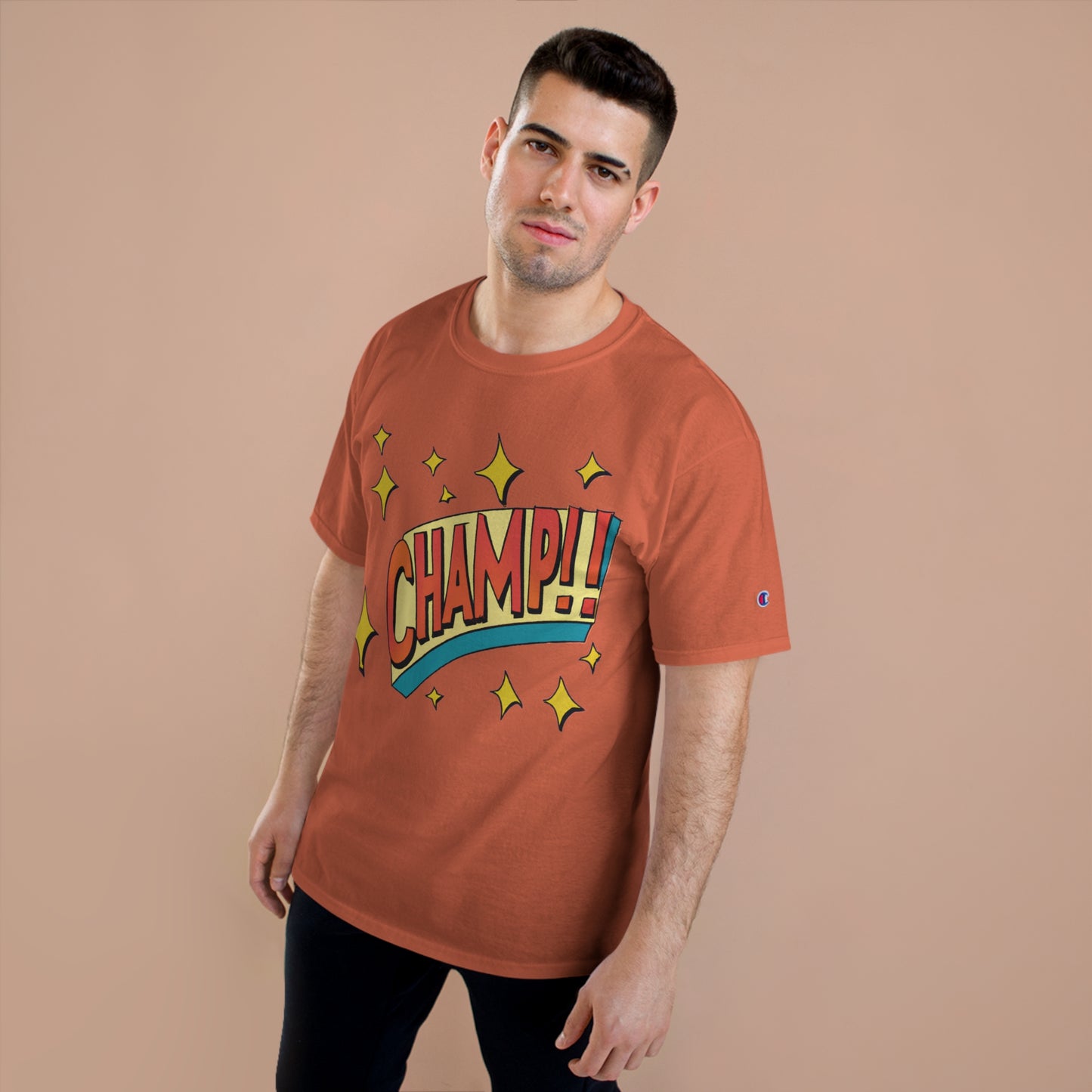 CHAMP!! Logo Exclamation 1930's Style Cartoon Art - AI Art - Champion T-Shirt