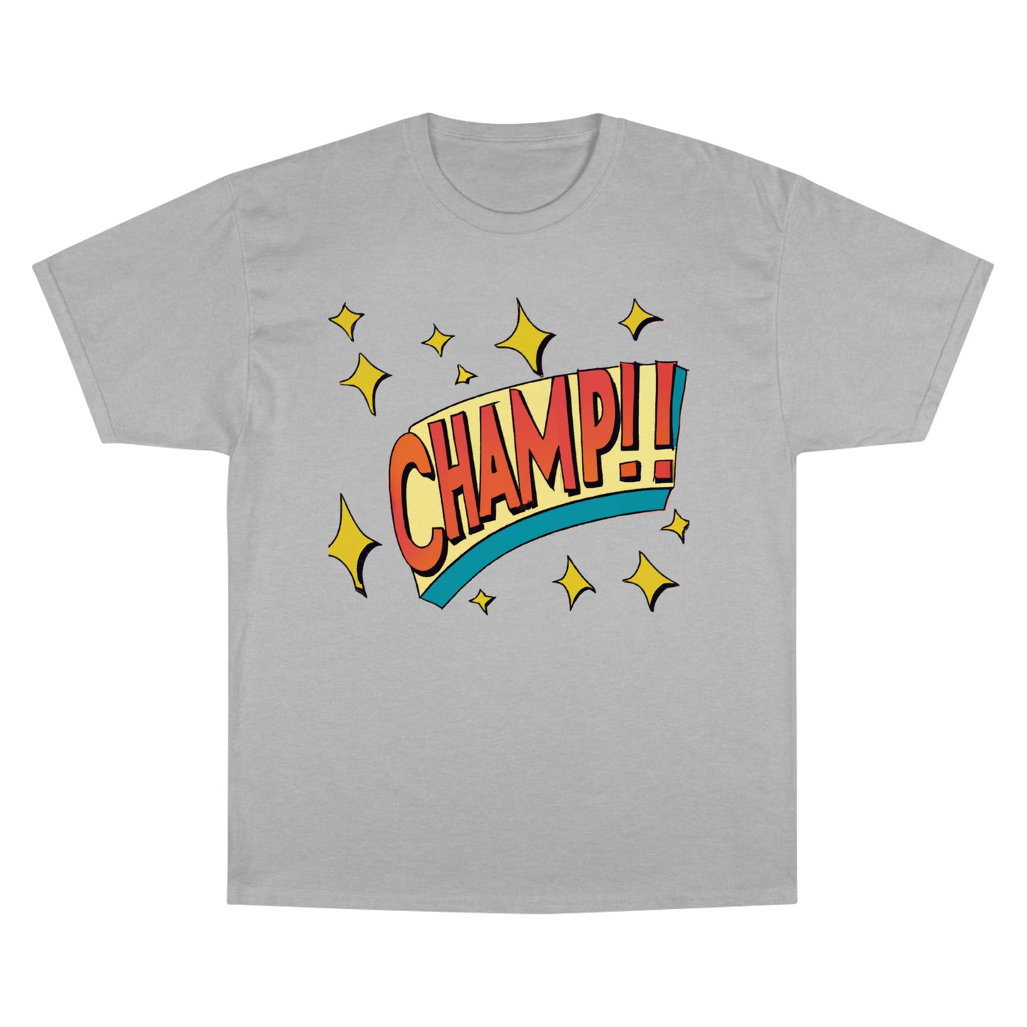 CHAMP!! Logo Exclamation 1930's Style Cartoon Art - AI Art - Champion T-Shirt