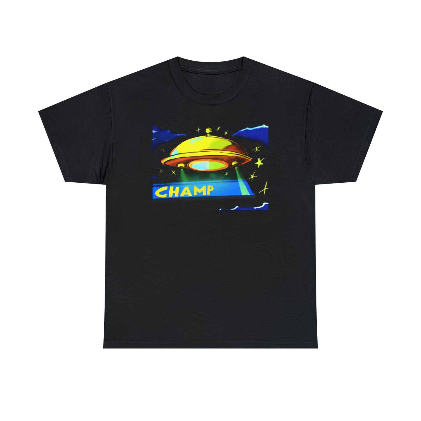 CHAMP UFO 14 - Post-Modern Style - AI Art - Gildan Heavy Cotton Tee