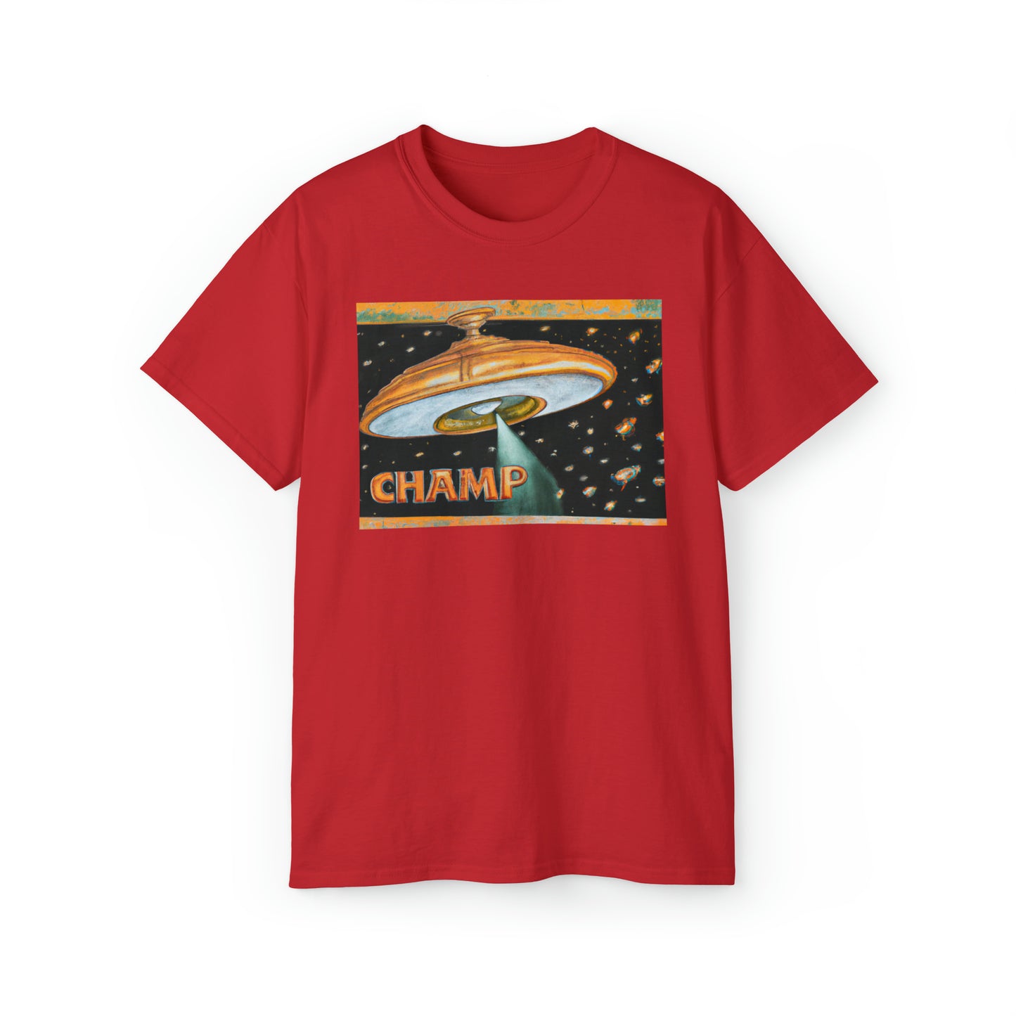 CHAMP UFO 6 - Ancient Roman Style - AI Art - Gildan Ultra Cotton Tee