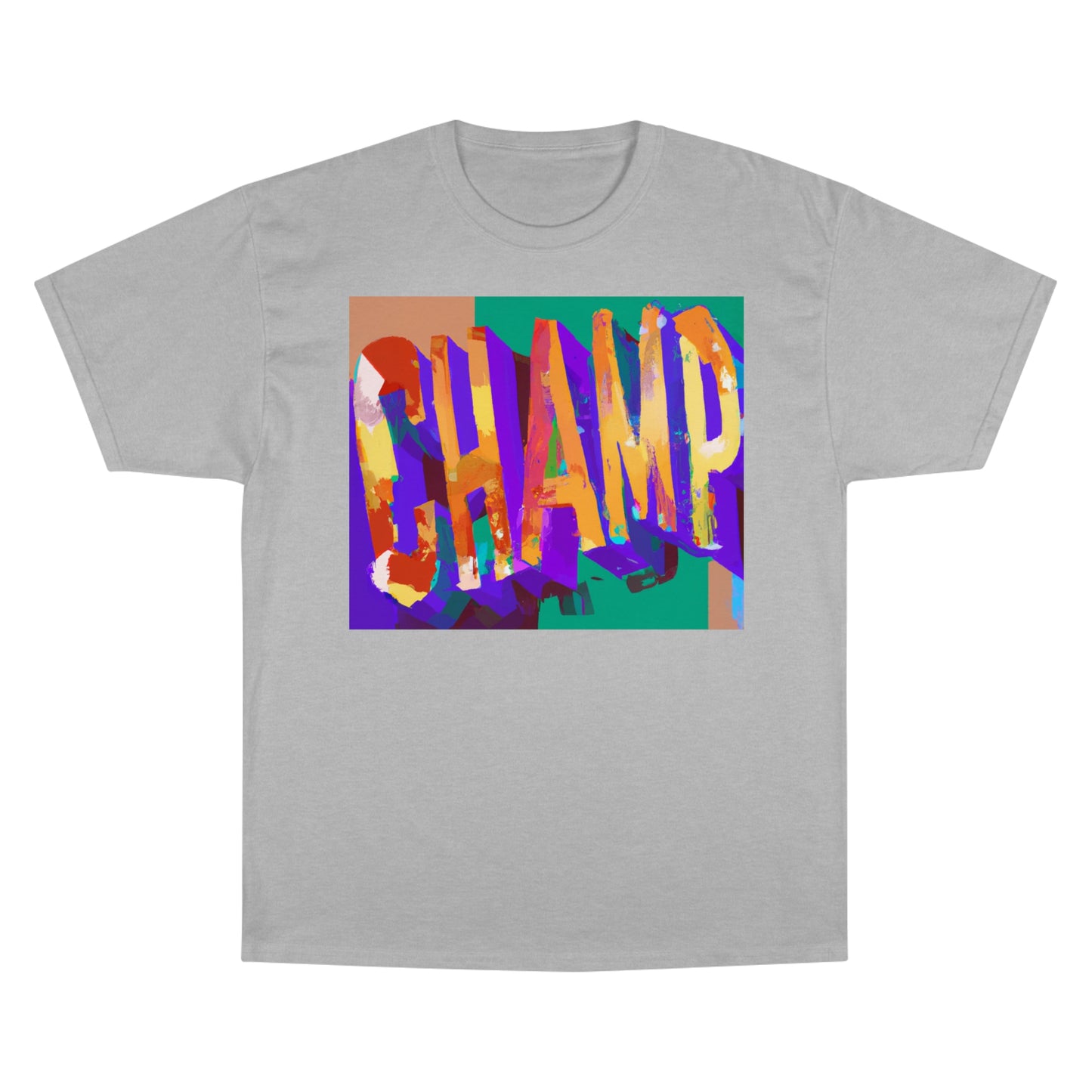 CHAMP Post-Modern Art Style Multi-Color - AI Art - Logo Champion T-Shirt