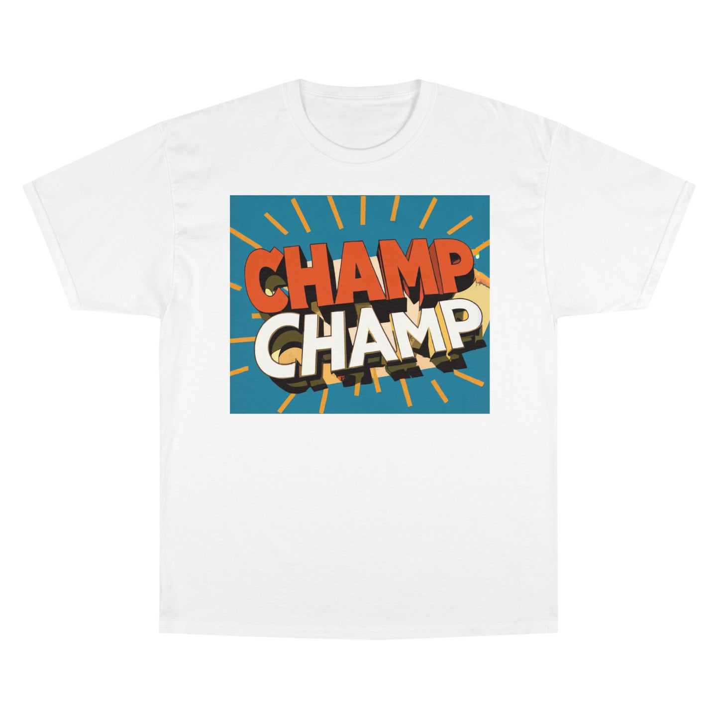 CHAMP-CHAMP Double Champ Logo 1930's Style Cartoon Art - AI Art - Champion T-Shirt