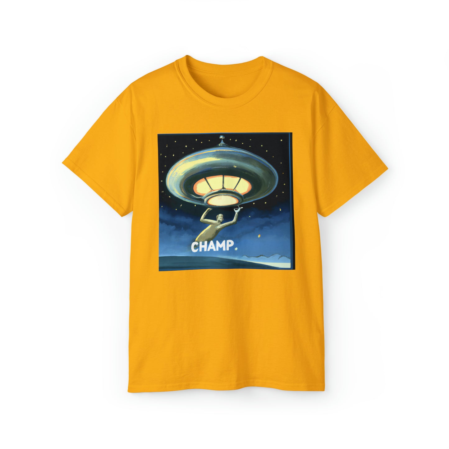 CHAMP UFO 9 - Neo-Classical Style - AI Art - Gildan Ultra Cotton Tee