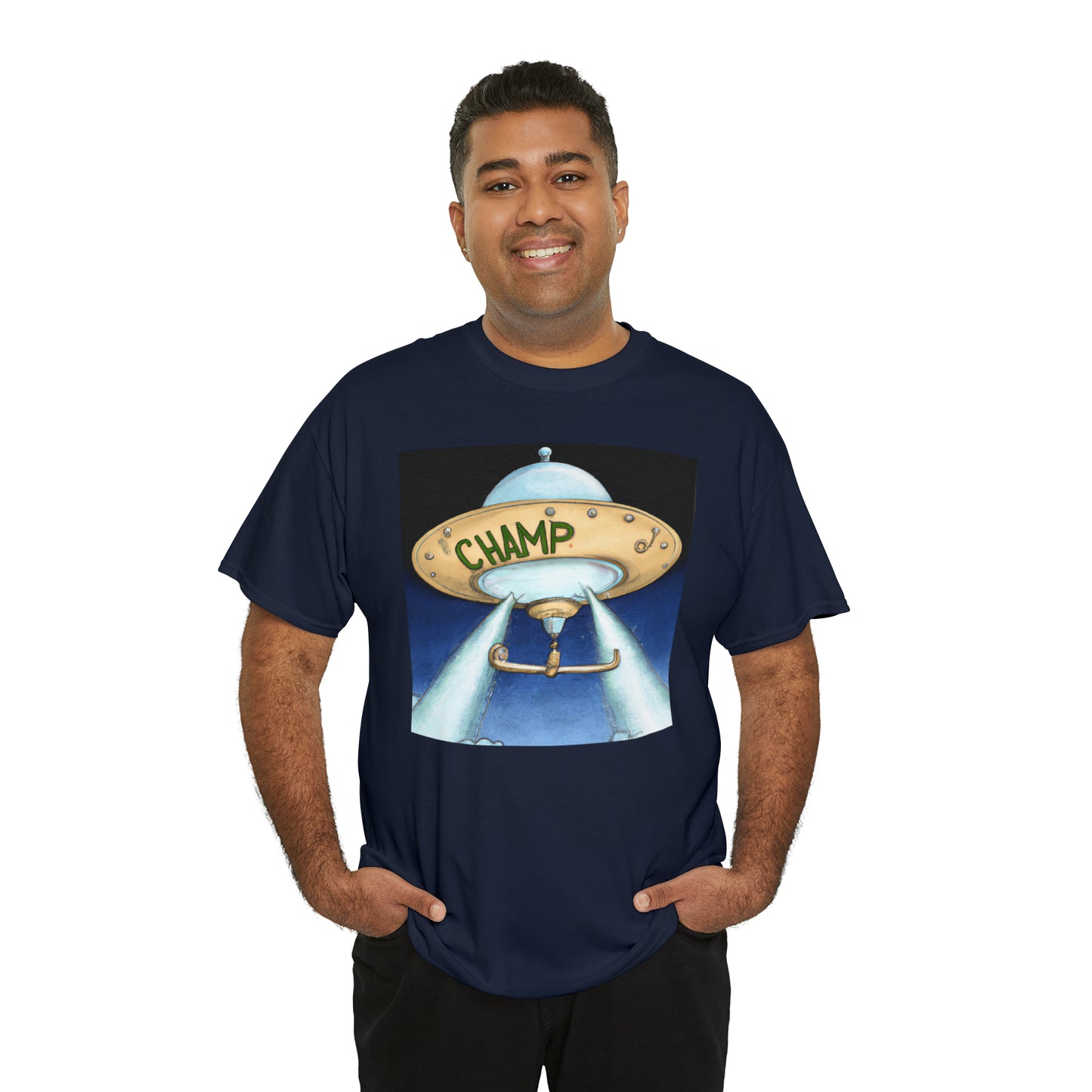 CHAMP UFO 10 - Neo-Classical Style - AI Art - Gildan Heavy Cotton Tee