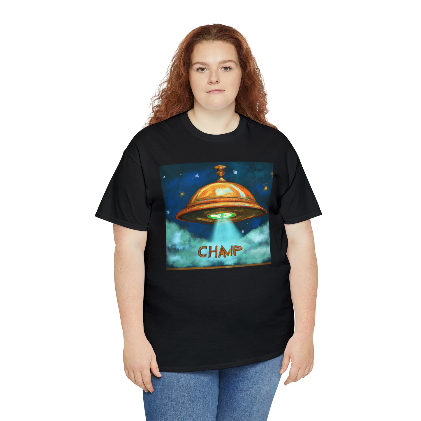 CHAMP UFO 8 - Ancient Roman Style - AI Art - Gildan Heavy Cotton Tee