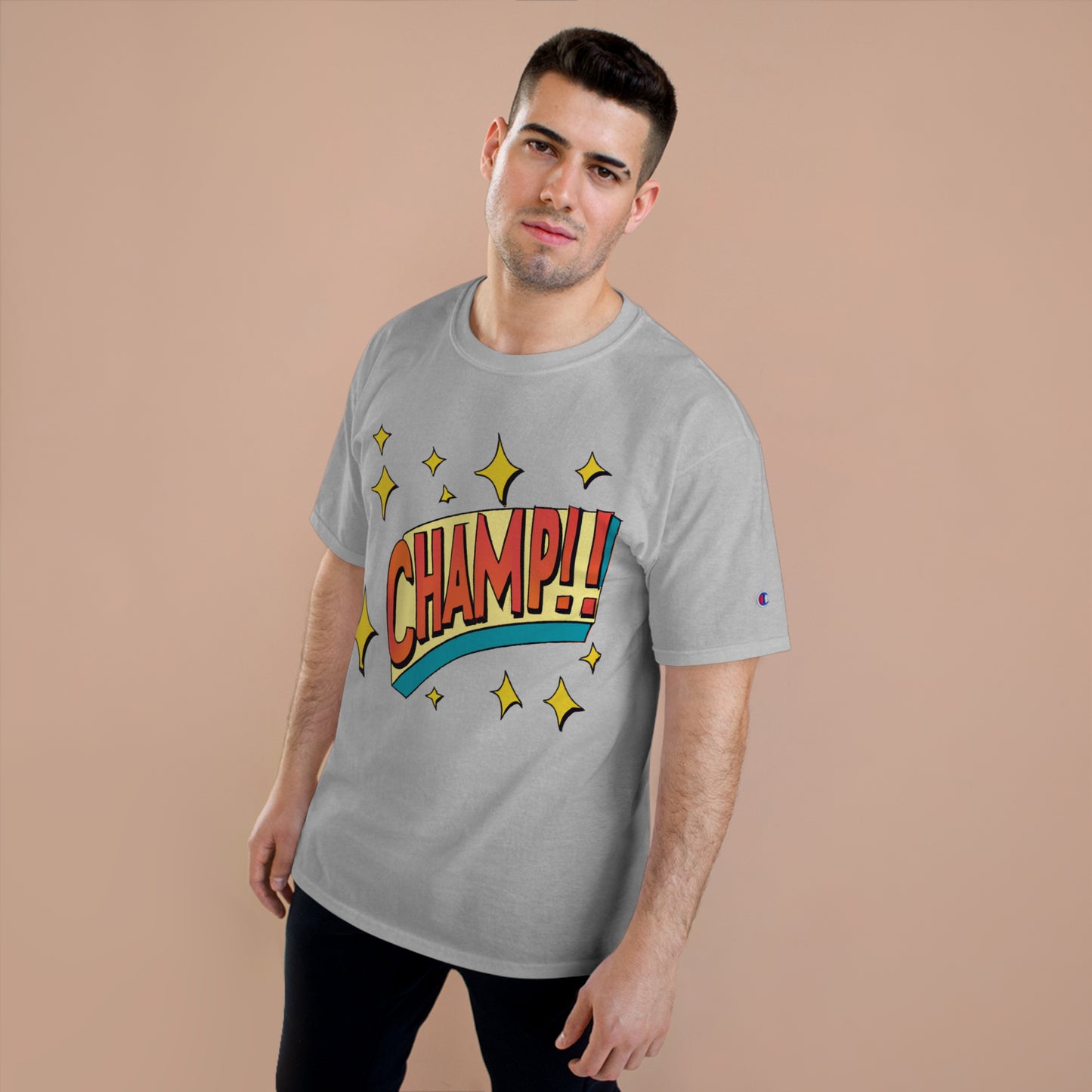 CHAMP!! Logo Exclamation 1930's Style Cartoon Art - AI Art - Champion T-Shirt