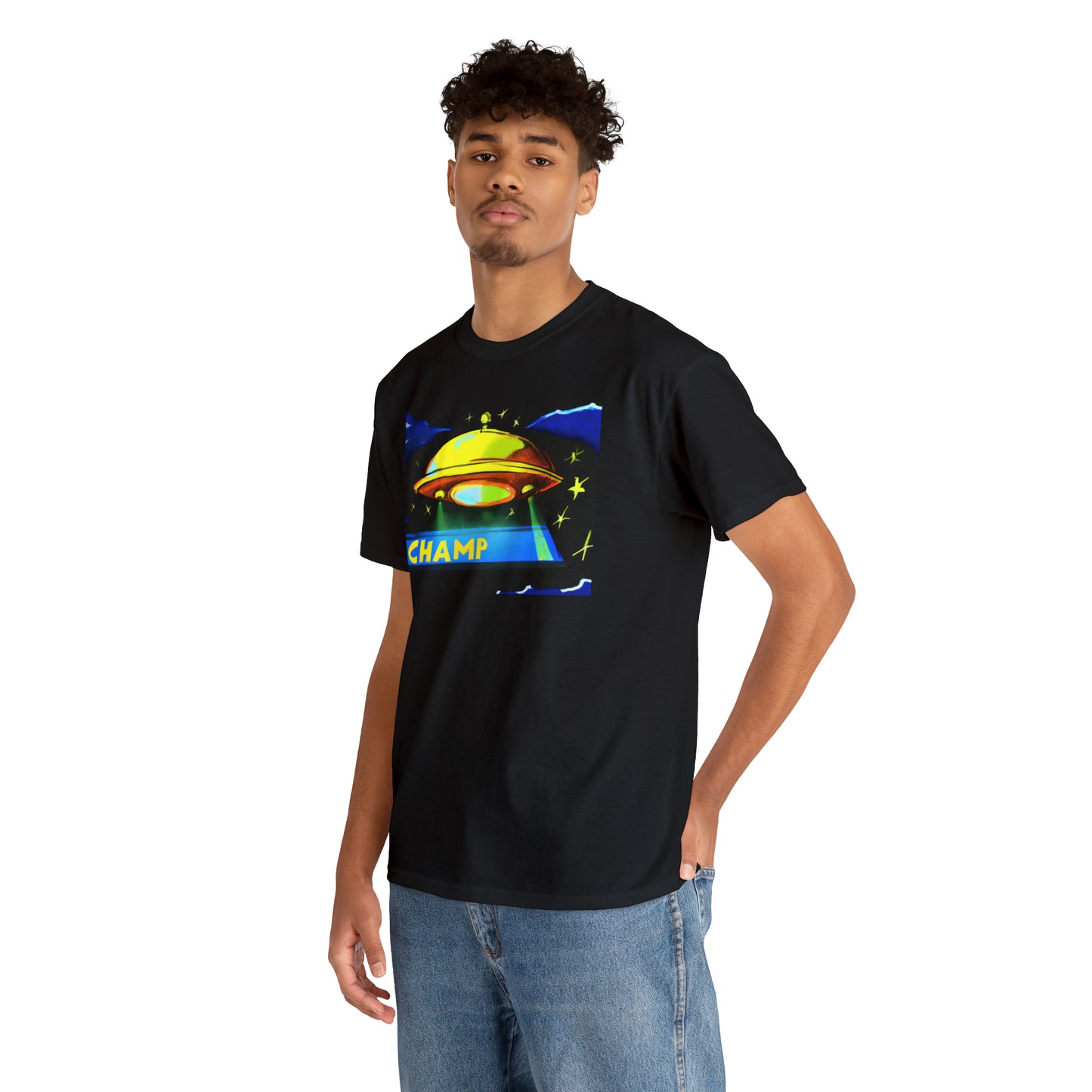 CHAMP UFO 14 - Post-Modern Style - AI Art - Gildan Heavy Cotton Tee