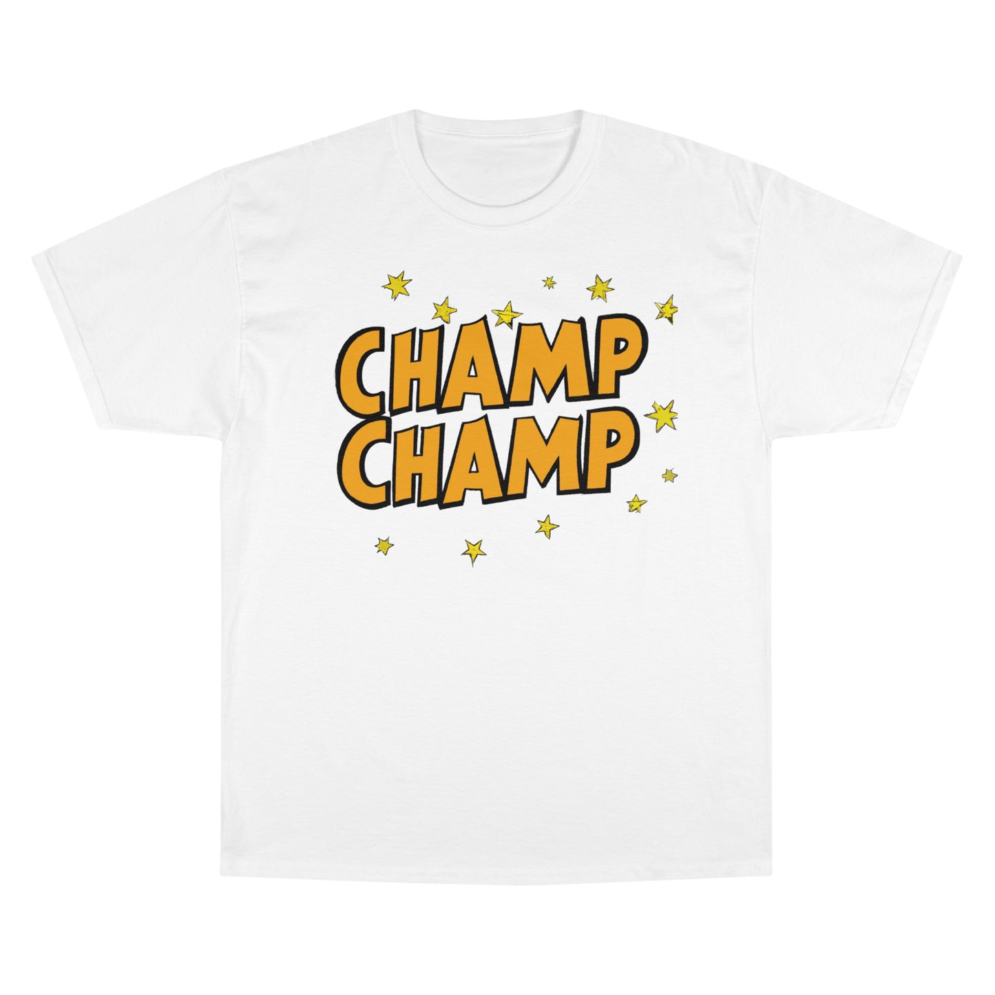 CHAMP-CHAMP Double Champ Logo 1920's Style Cartoon Art - AI Art - Champion T-Shirt