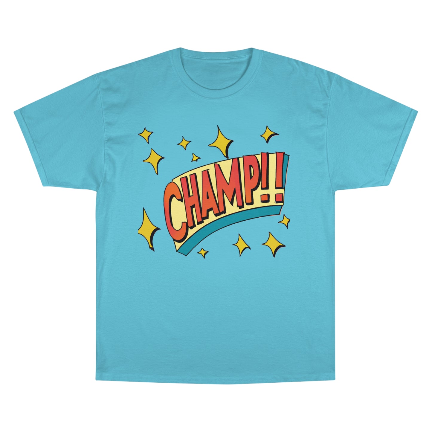 CHAMP!! Logo Exclamation 1930's Style Cartoon Art - AI Art - Champion T-Shirt